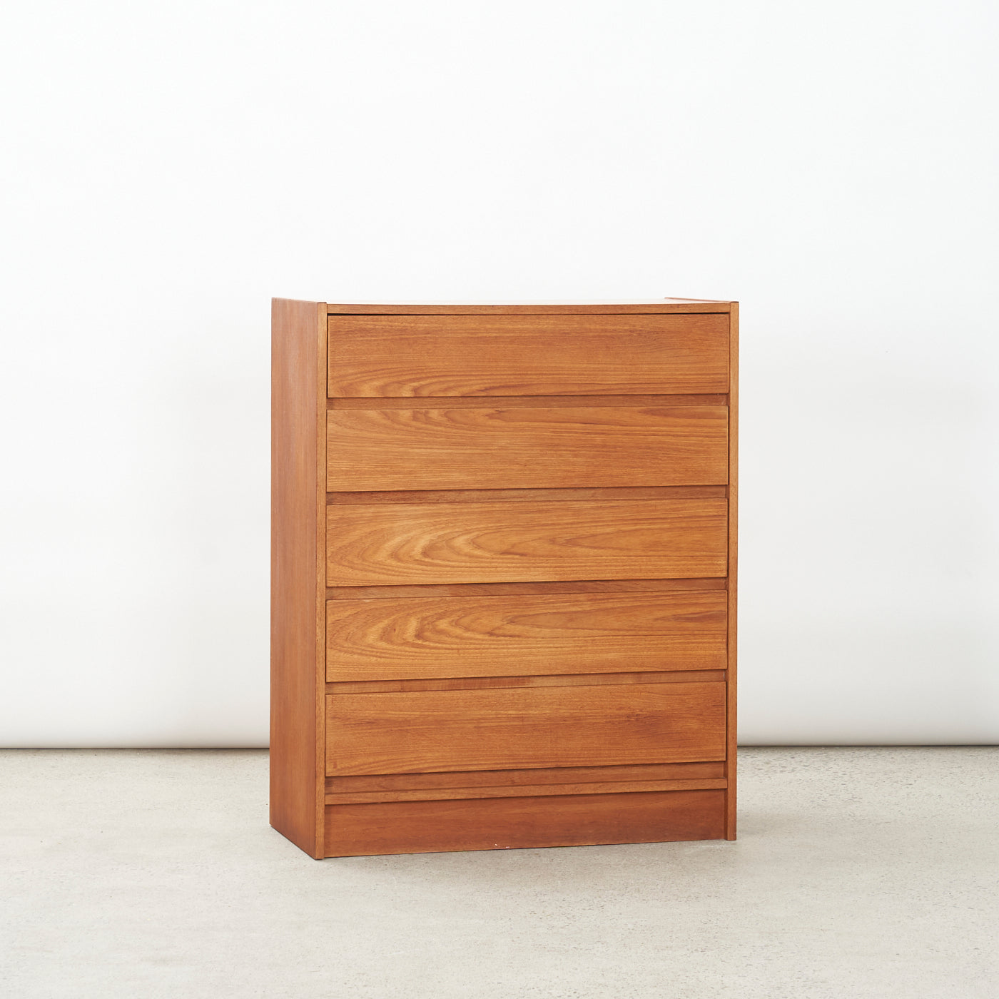 Teak 5 Drawer Dresser