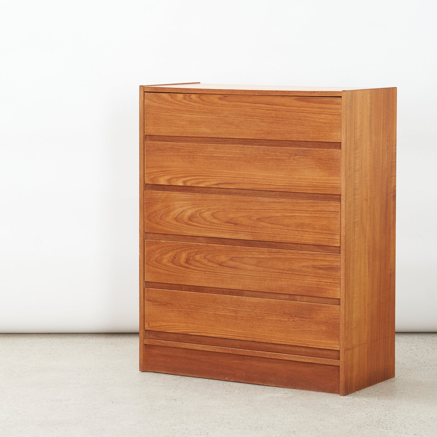 Teak 5 Drawer Dresser
