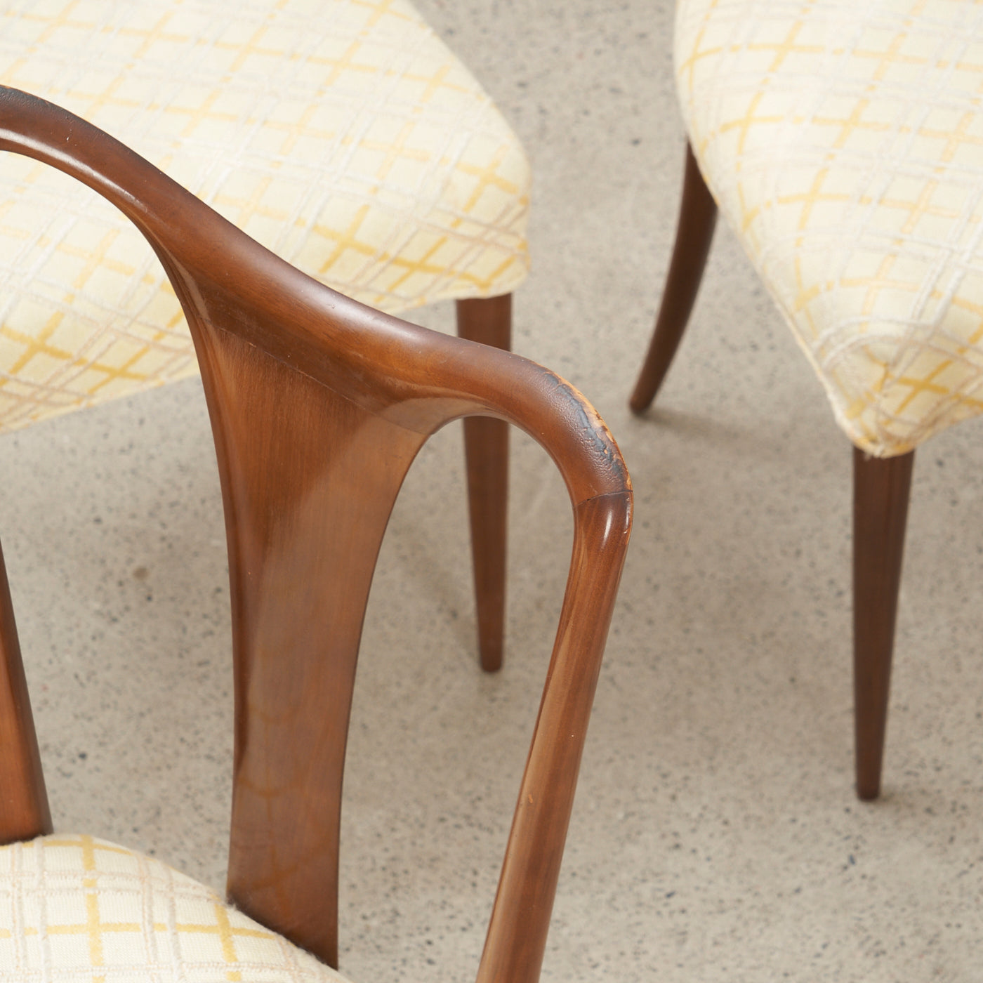 Set of 6 Vintage Dining Chairs by Guglielmo Ulrich, Italy