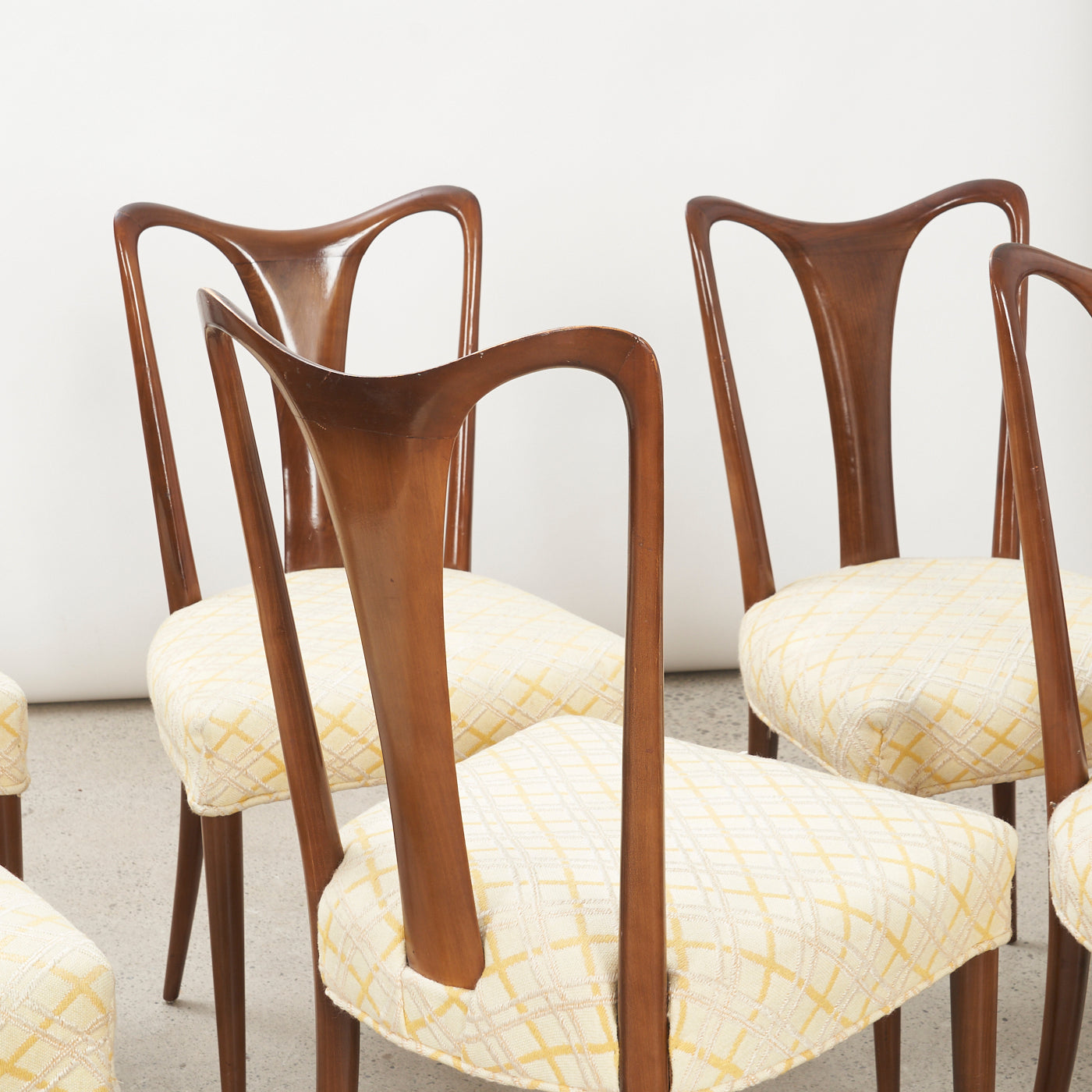 Set of 6 Vintage Dining Chairs by Guglielmo Ulrich, Italy