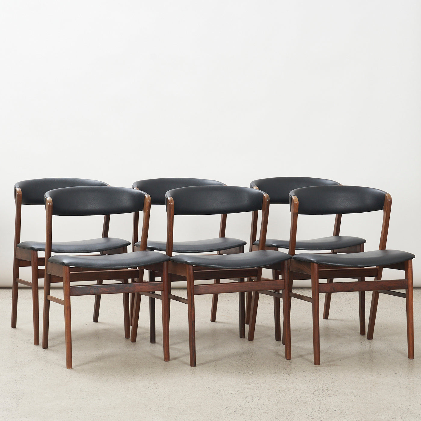 Set of 6 Rosewood Dining Chairs by Saxkjøbing Savværk & Stolefabrik, Denmark