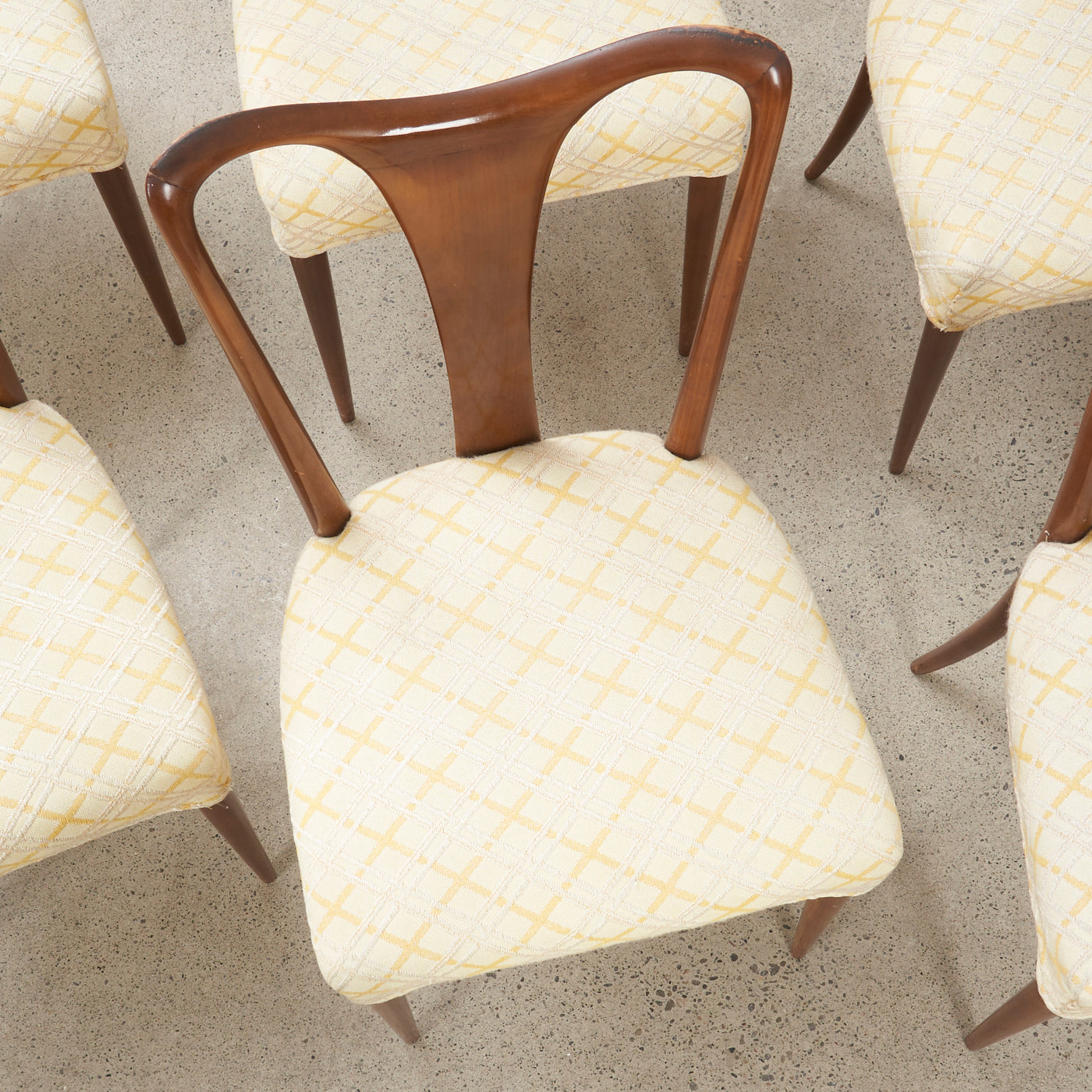 Set of 6 Vintage Dining Chairs by Guglielmo Ulrich, Italy