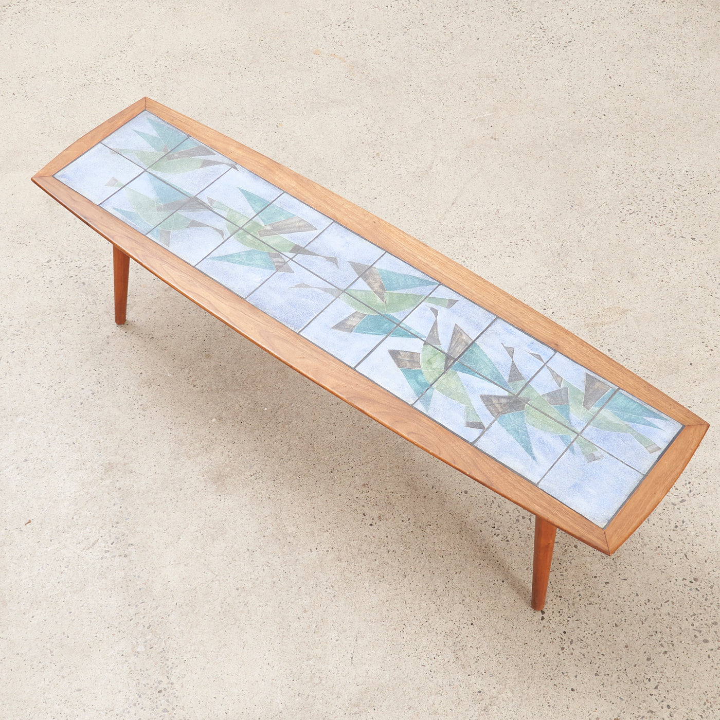 Walnut Tile Top Coffee Table