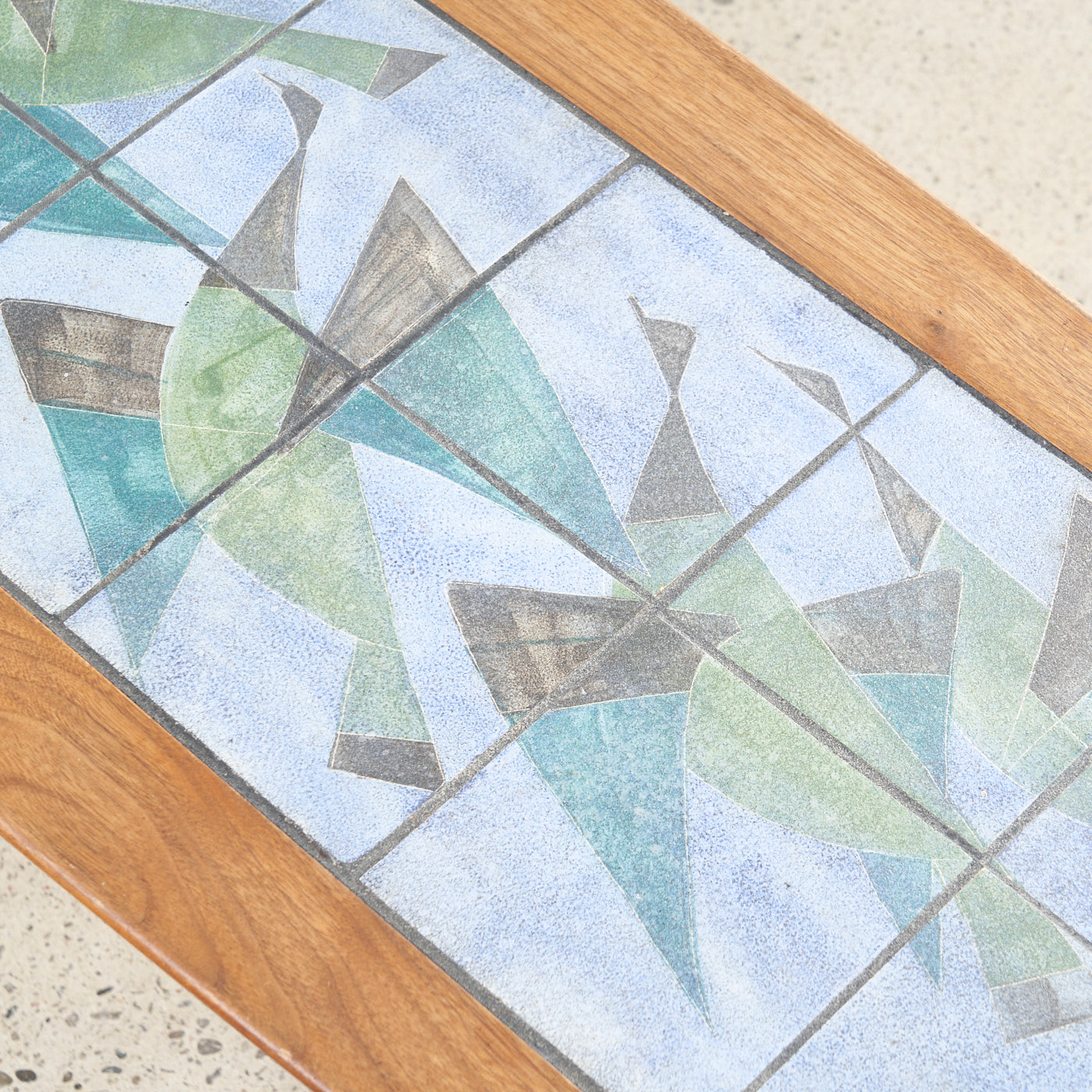 Walnut Tile Top Coffee Table