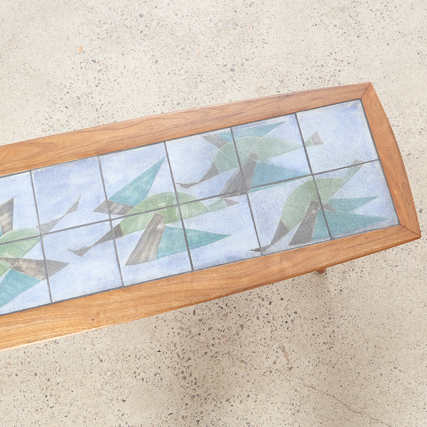 Walnut Tile Top Coffee Table