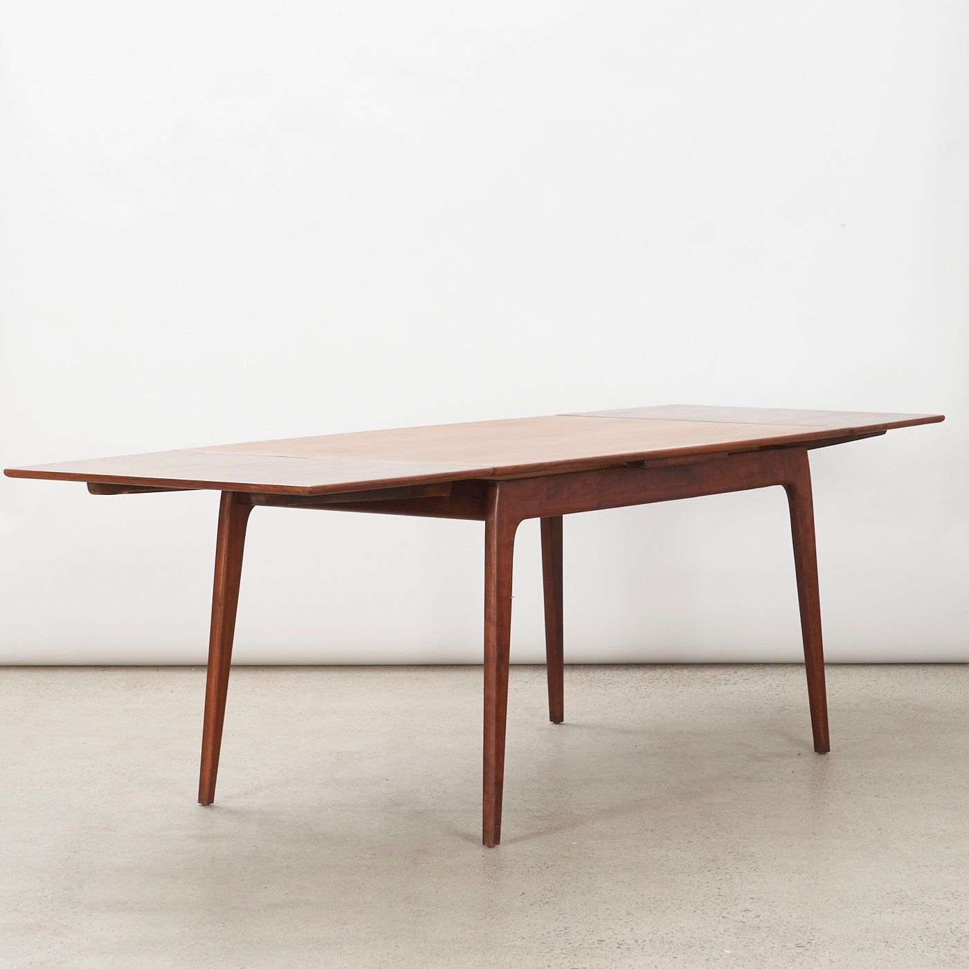 Teak Draw-Leaf Dining Table