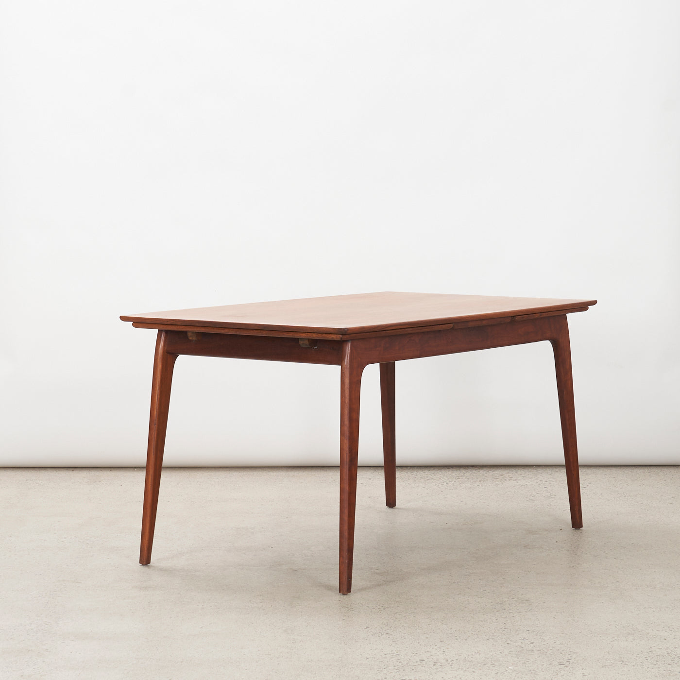 Teak Draw-Leaf Dining Table