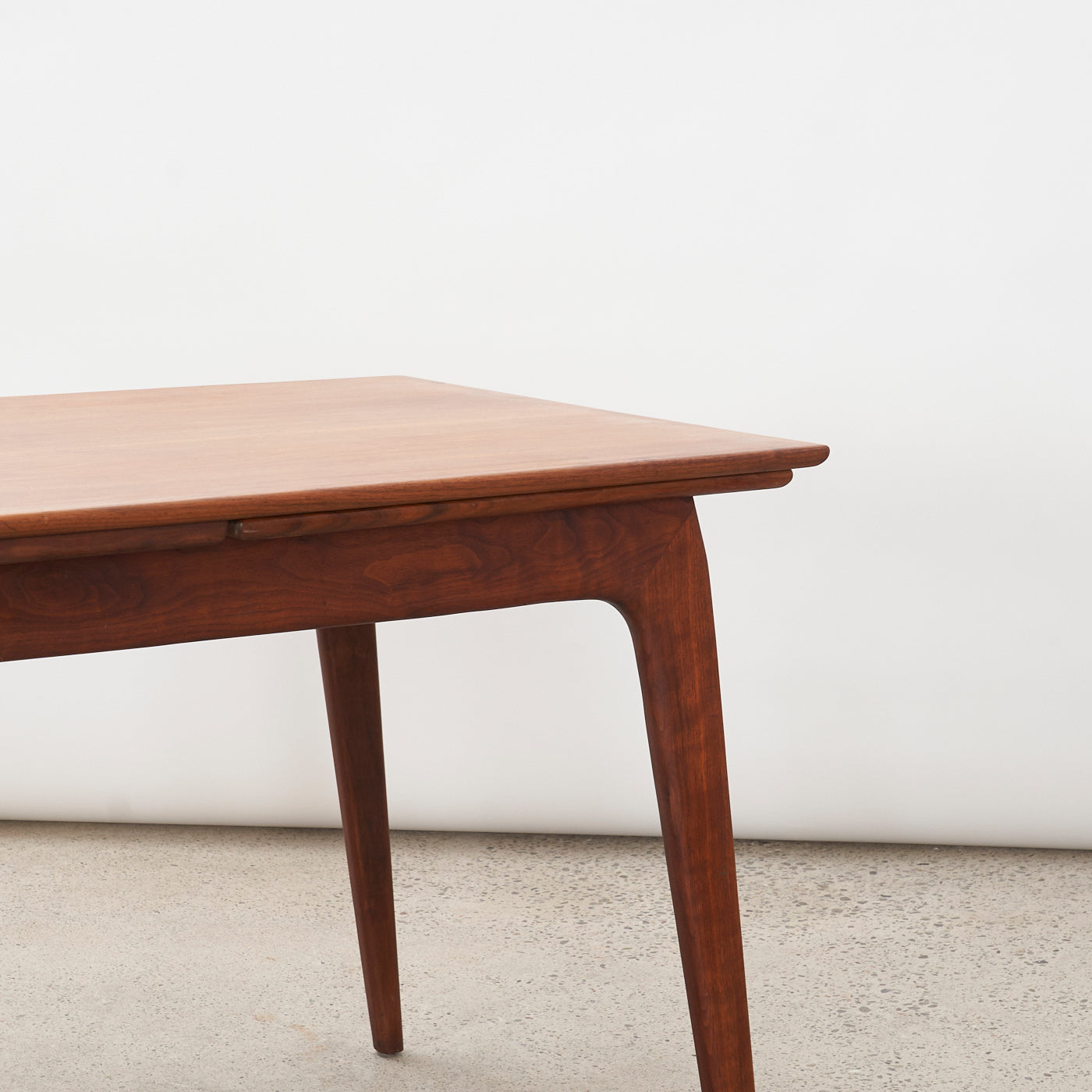 Teak Draw-Leaf Dining Table