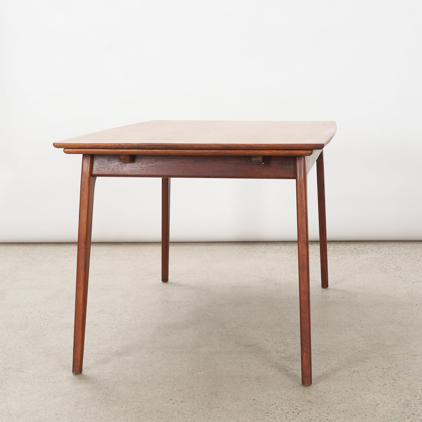 Teak Draw-Leaf Dining Table