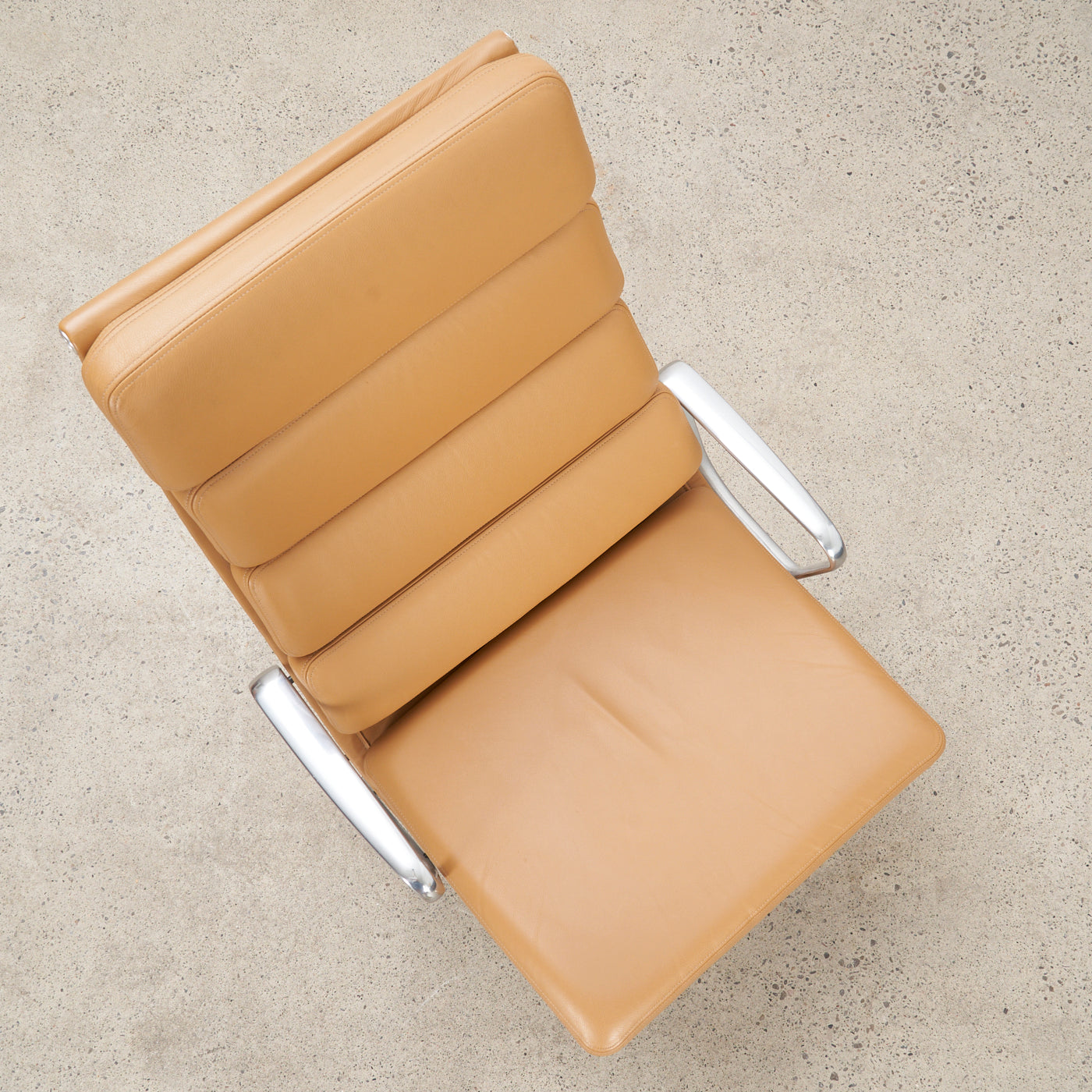 Eames Soft Pad Leather Lounge Chair w/ Tilt for Herman Miller