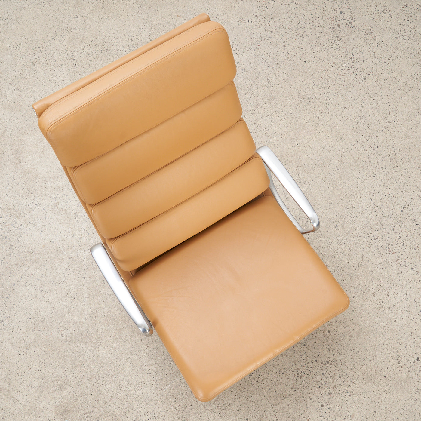 Eames Soft Pad Leather Lounge Chair w/ Tilt for Herman Miller