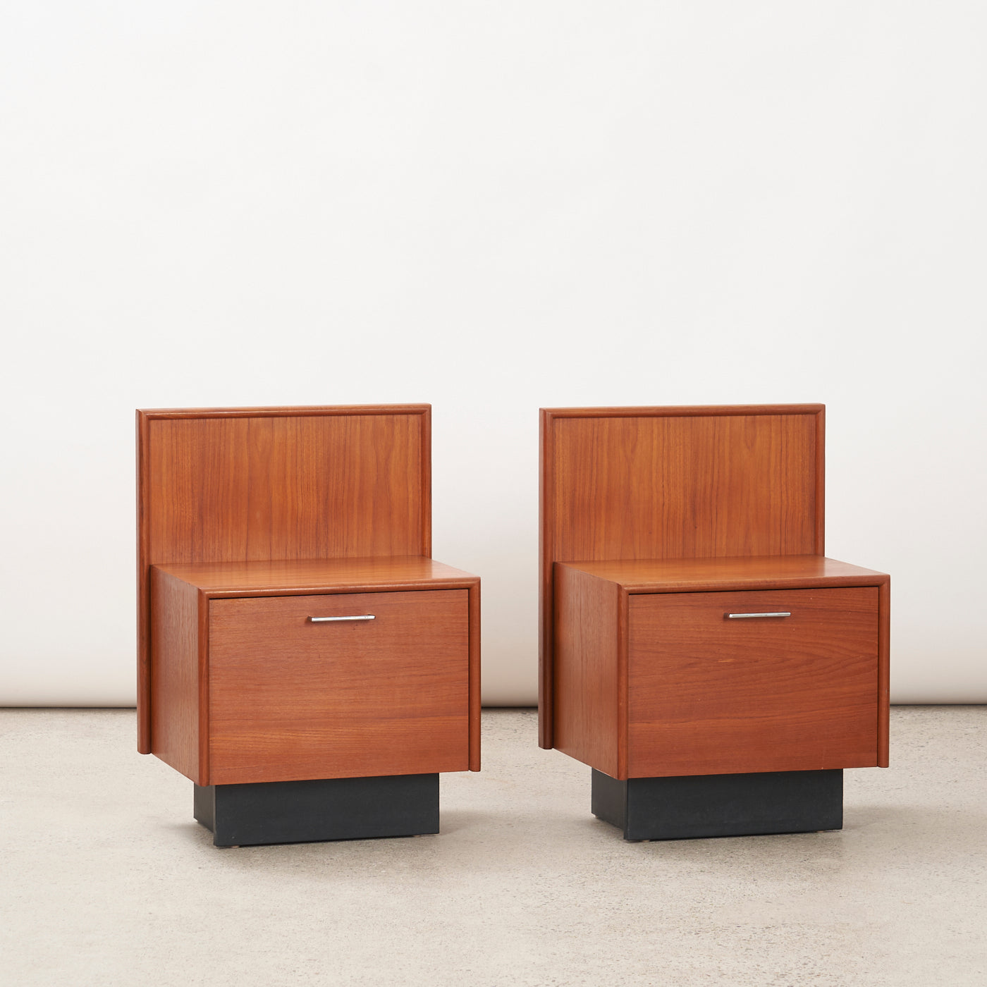 Pair of Teak Nightstands