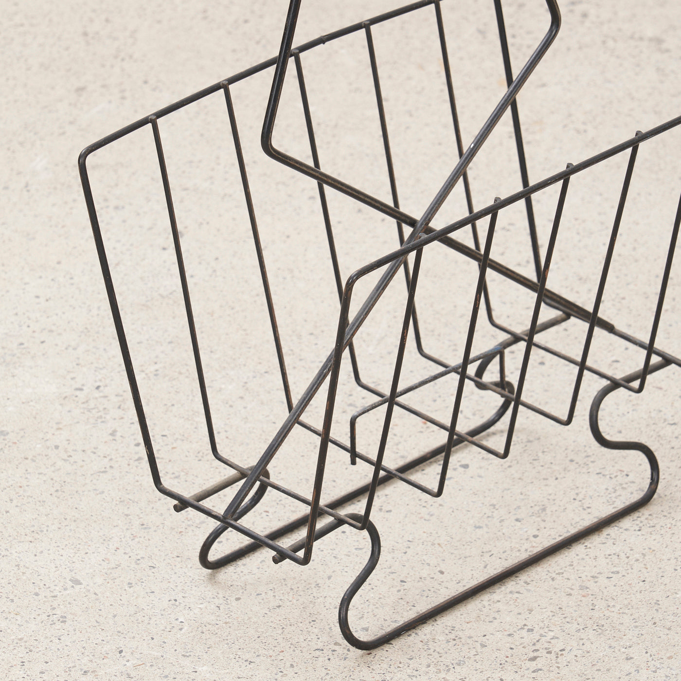 Vintage Metal Magazine Rack