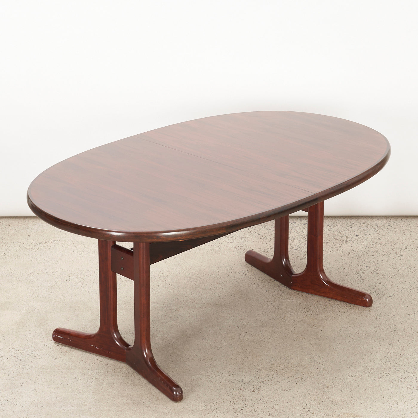 Rosewood Pedestal Jack-Knife Dining Table