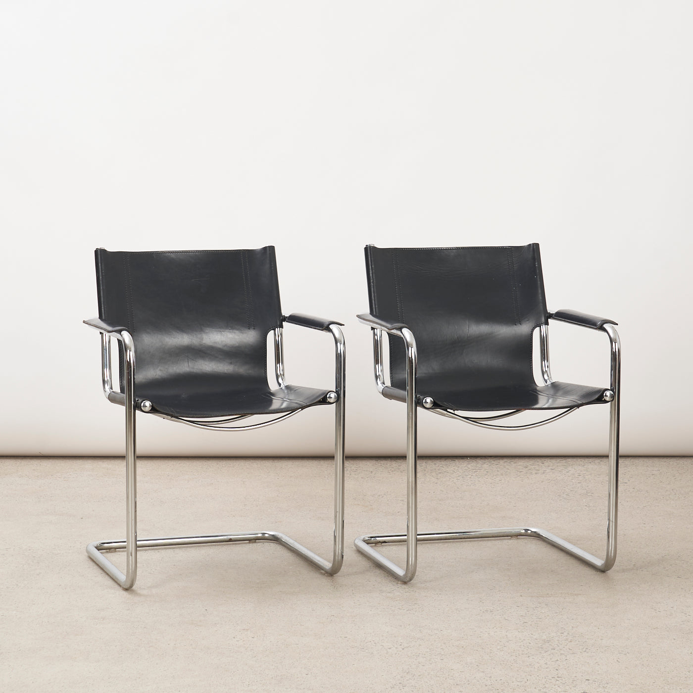 Pair of MG5 Cantilever Chairs by Matteo Grassi