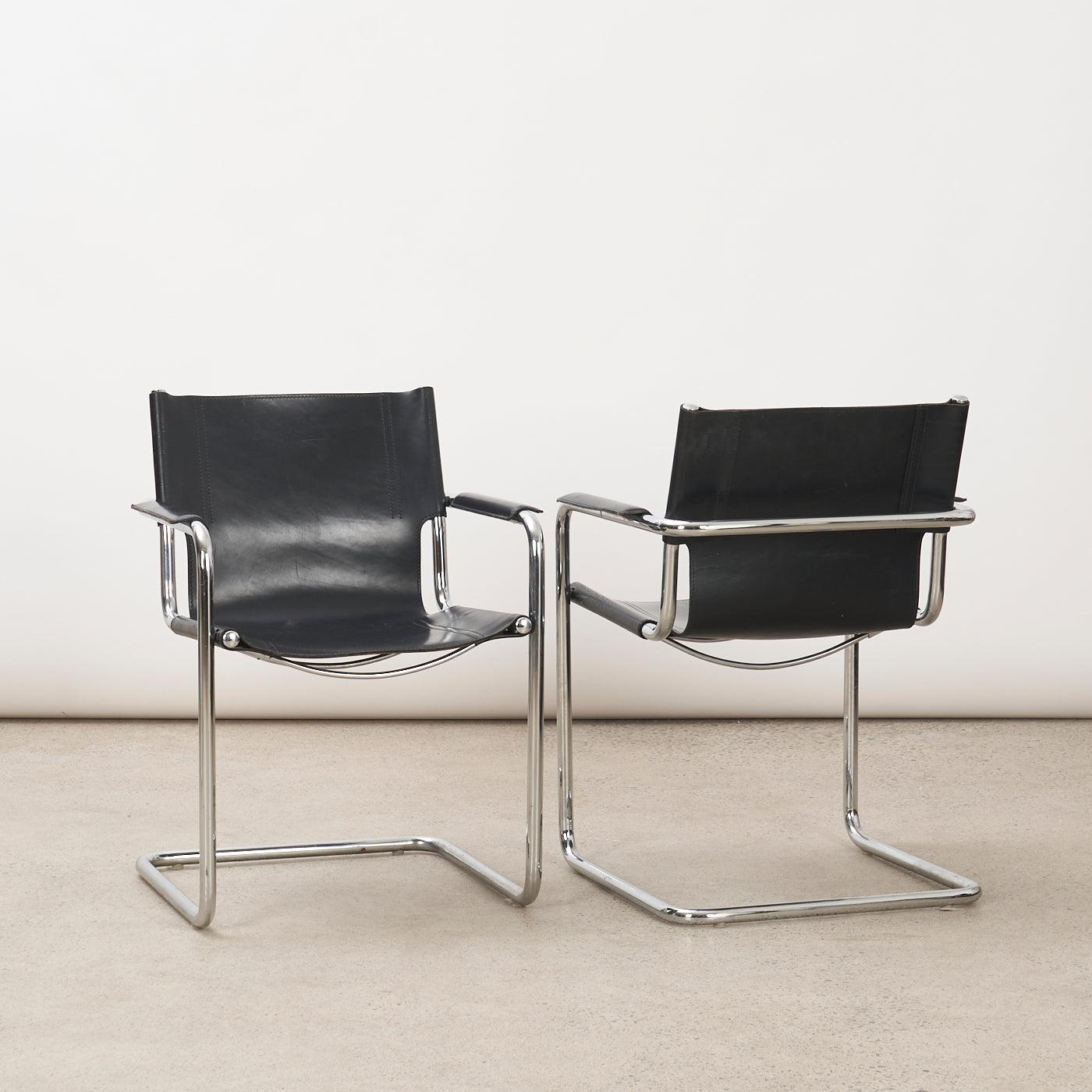 Pair of MG5 Cantilever Chairs by Matteo Grassi