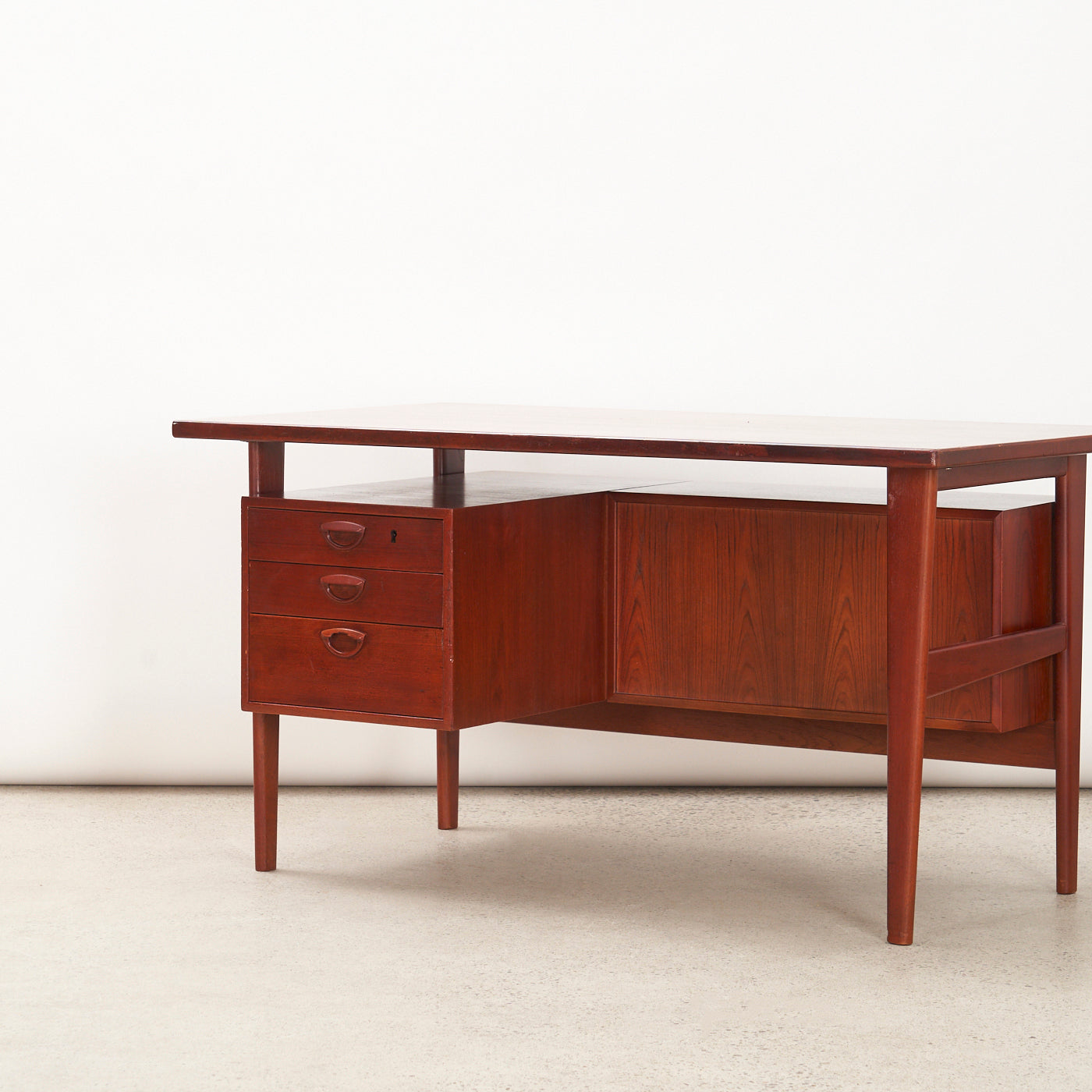Teak Desk by Kai Kristiansen, Denmark