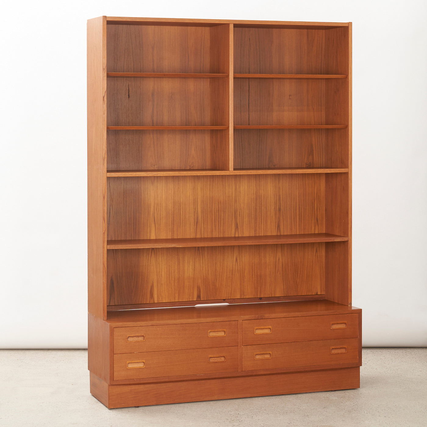 Teak Bookcase w/ Drawers by Poul Hundevad, Denmark