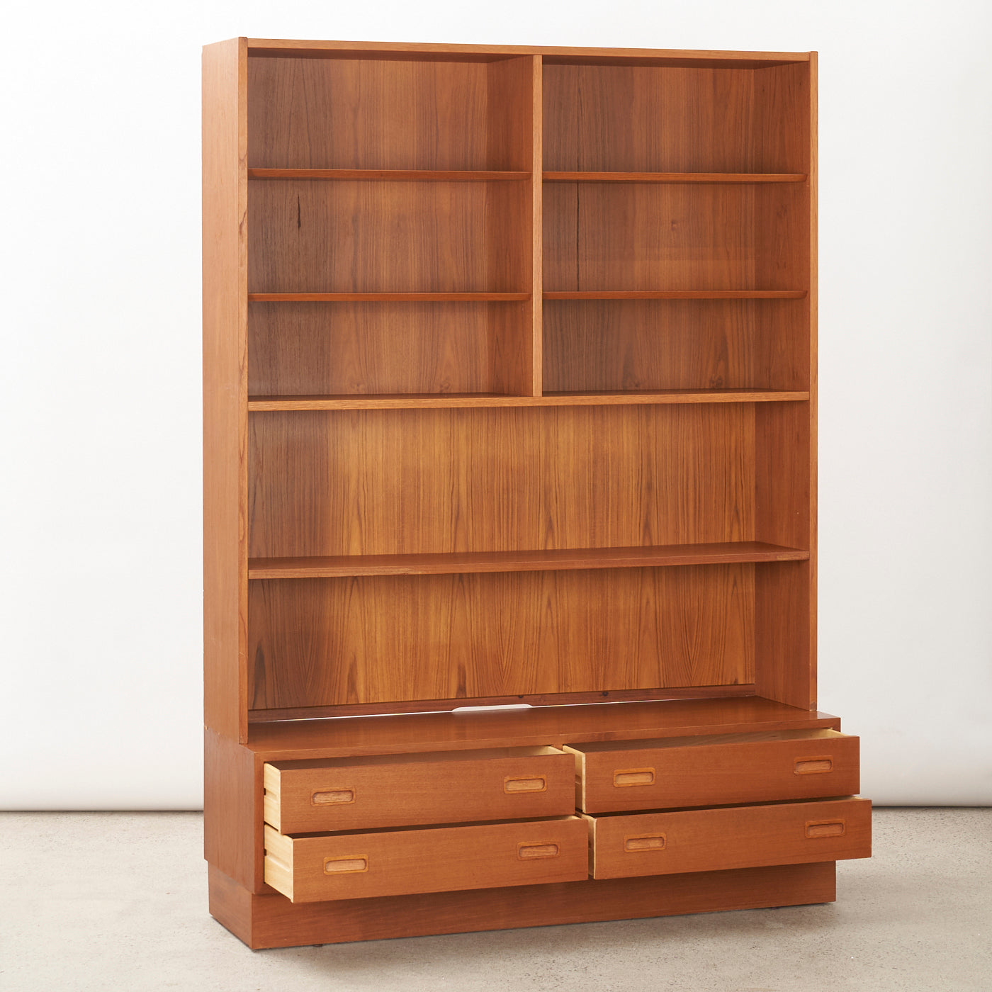 Teak Bookcase w/ Drawers by Poul Hundevad, Denmark