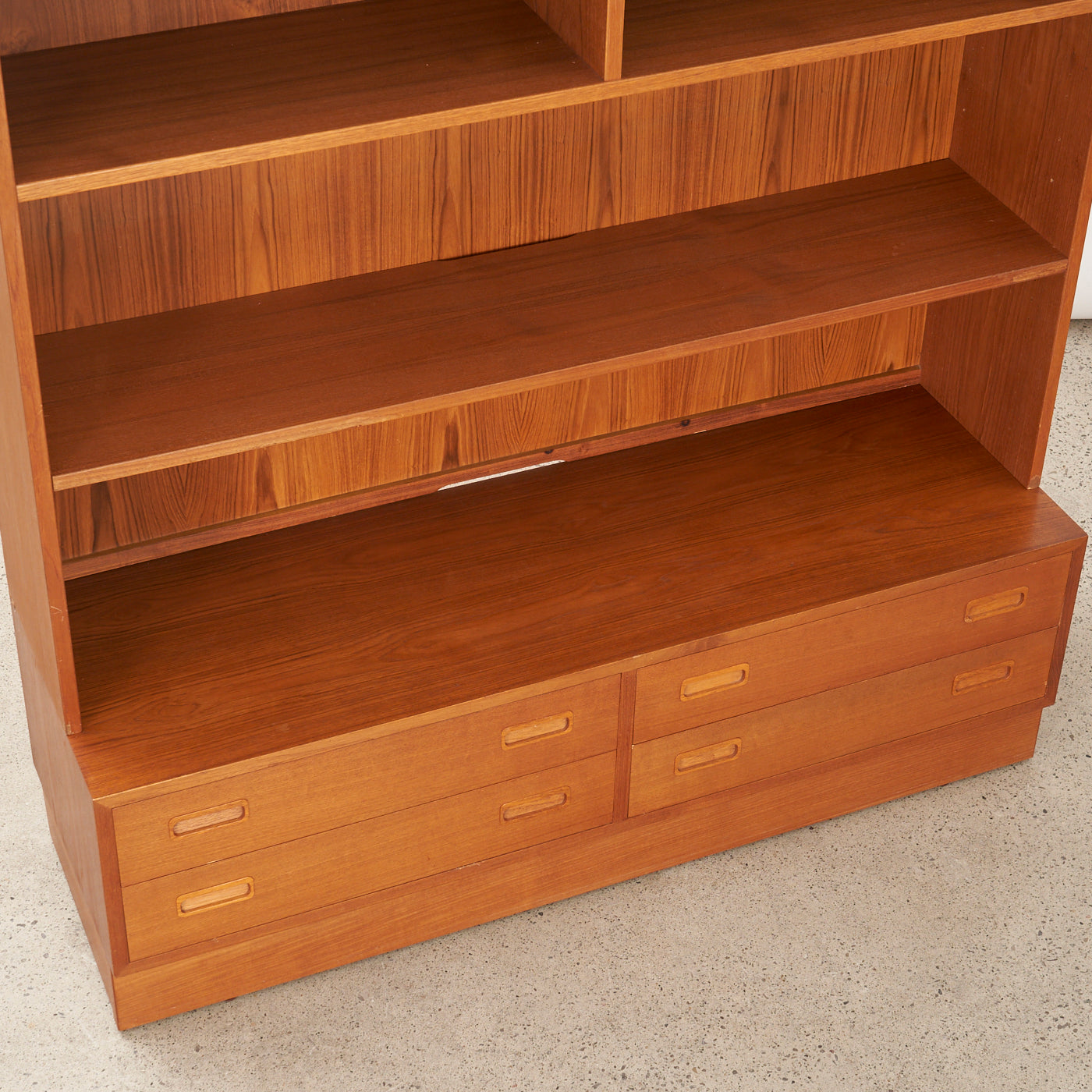 Teak Bookcase w/ Drawers by Poul Hundevad, Denmark