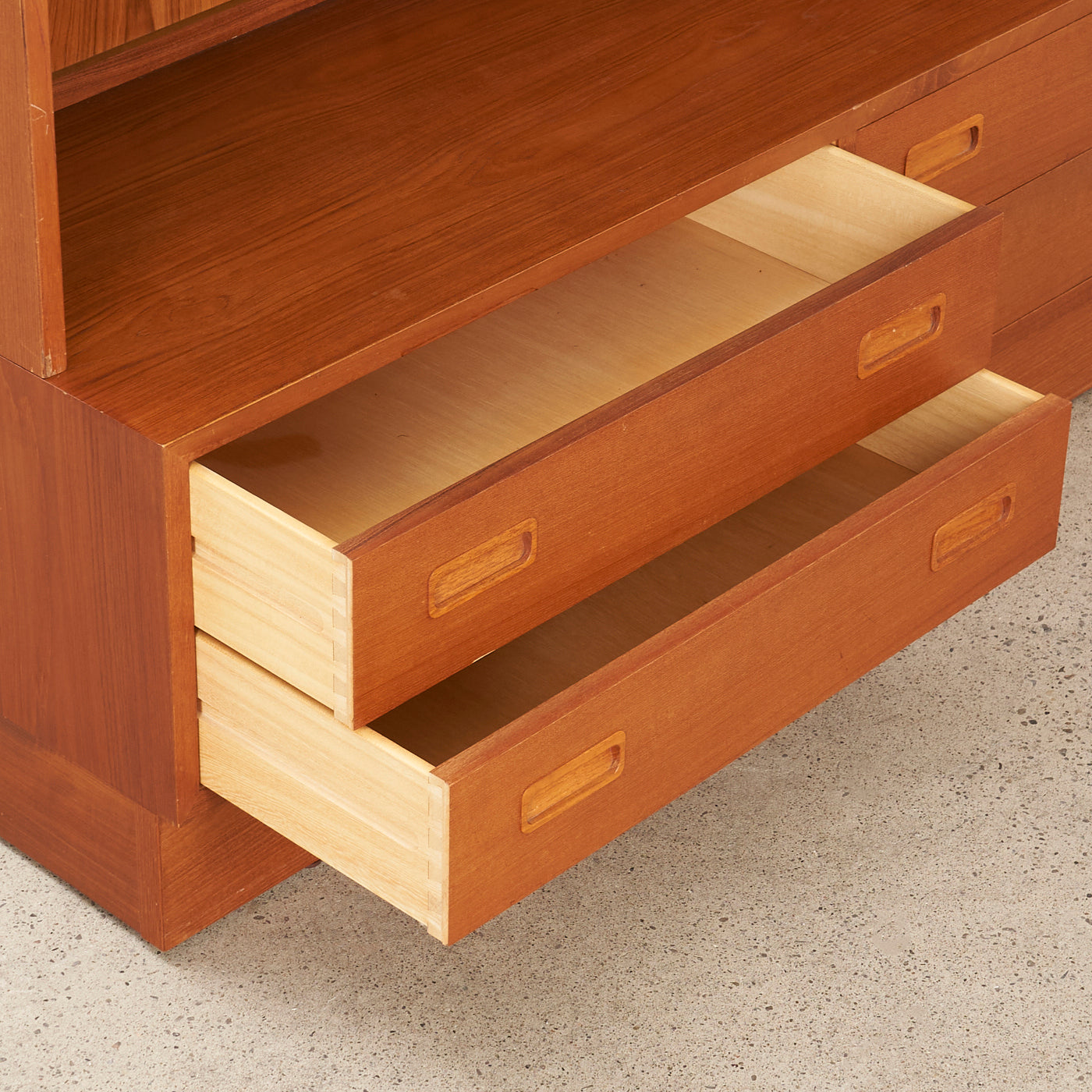 Teak Bookcase w/ Drawers by Poul Hundevad, Denmark