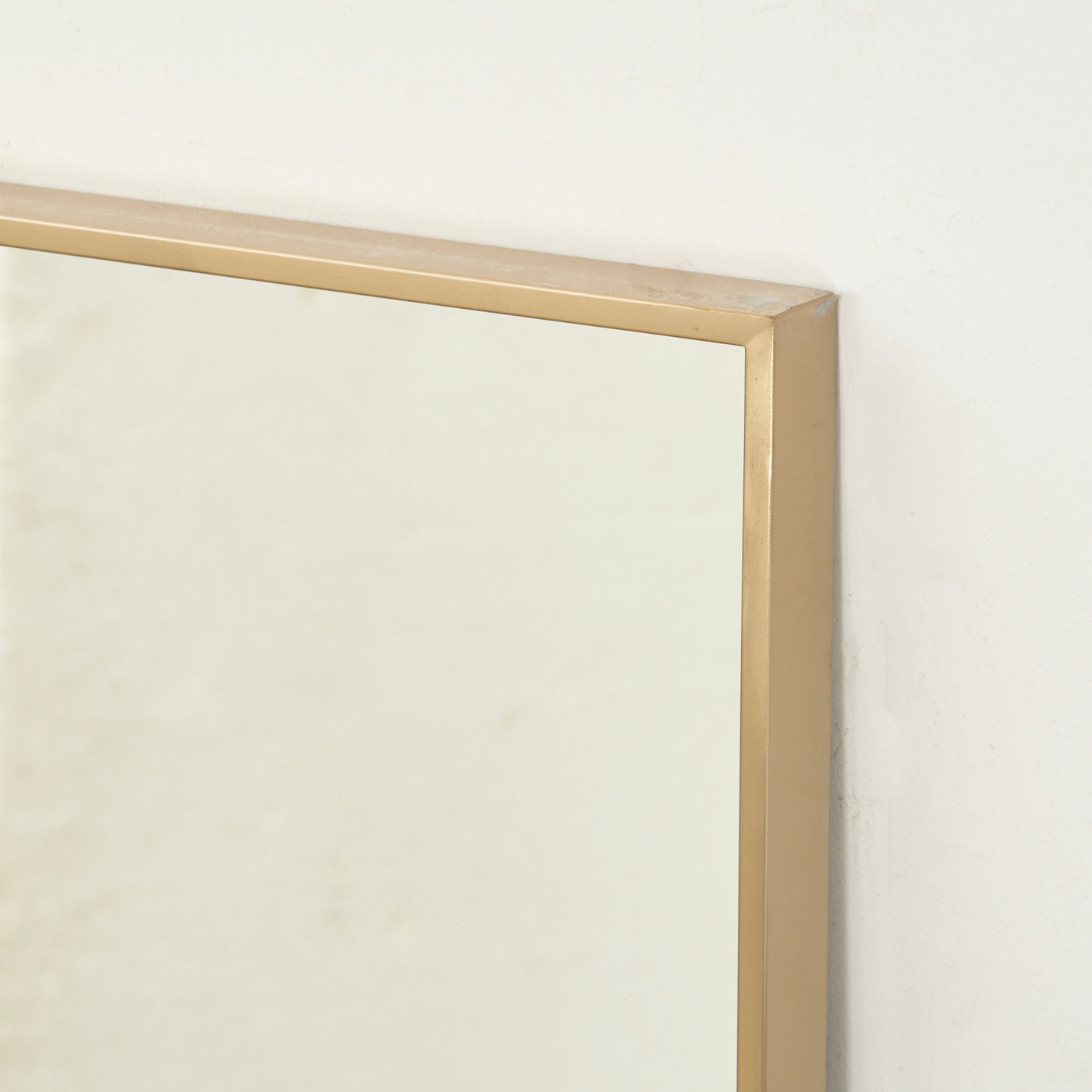 Large Brass Framed Mirror