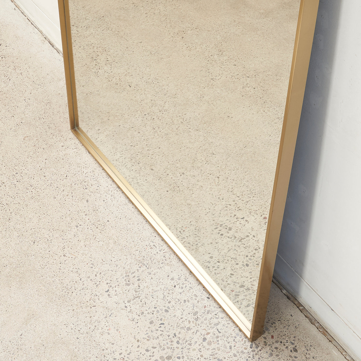 Large Brass Framed Mirror