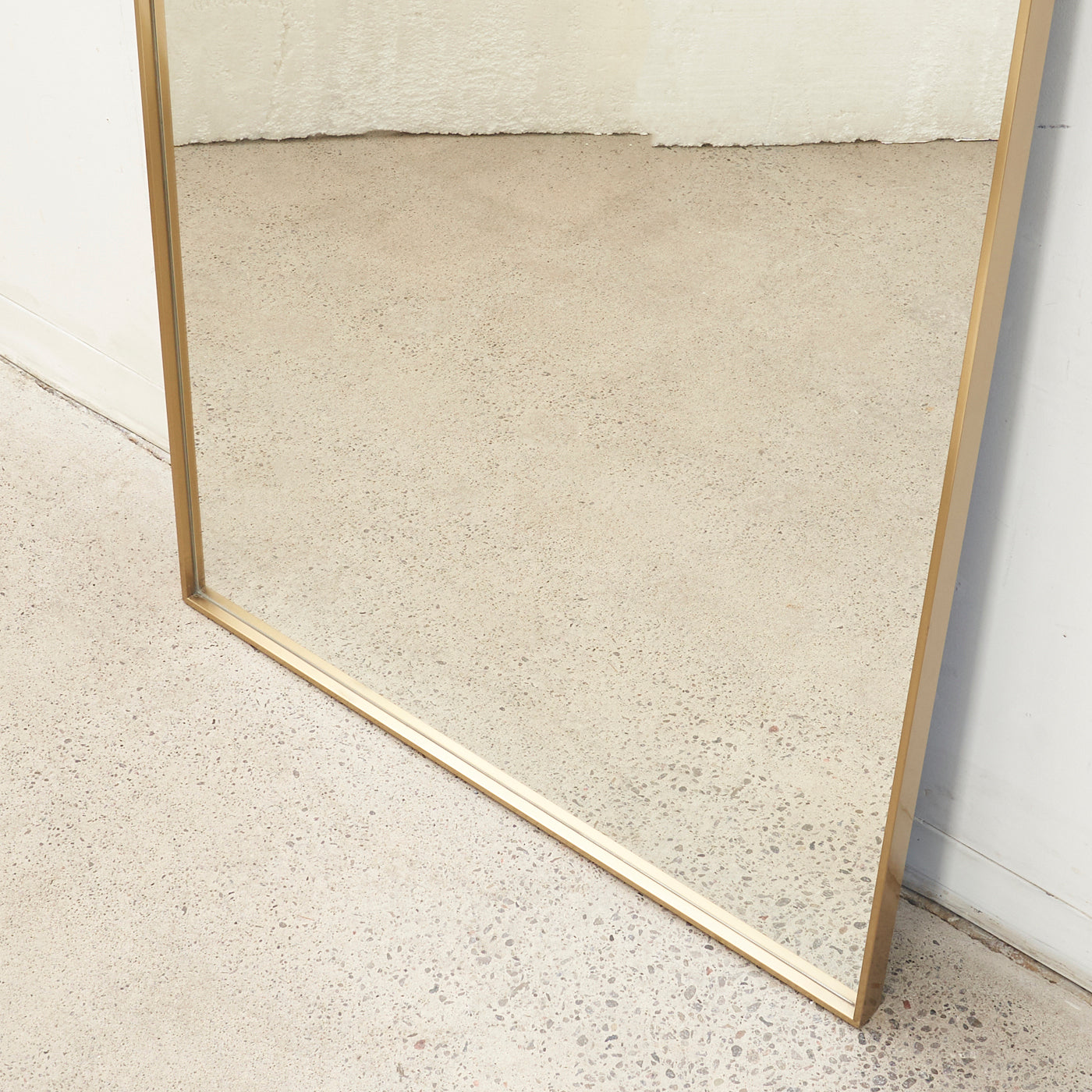 Large Brass Framed Mirror
