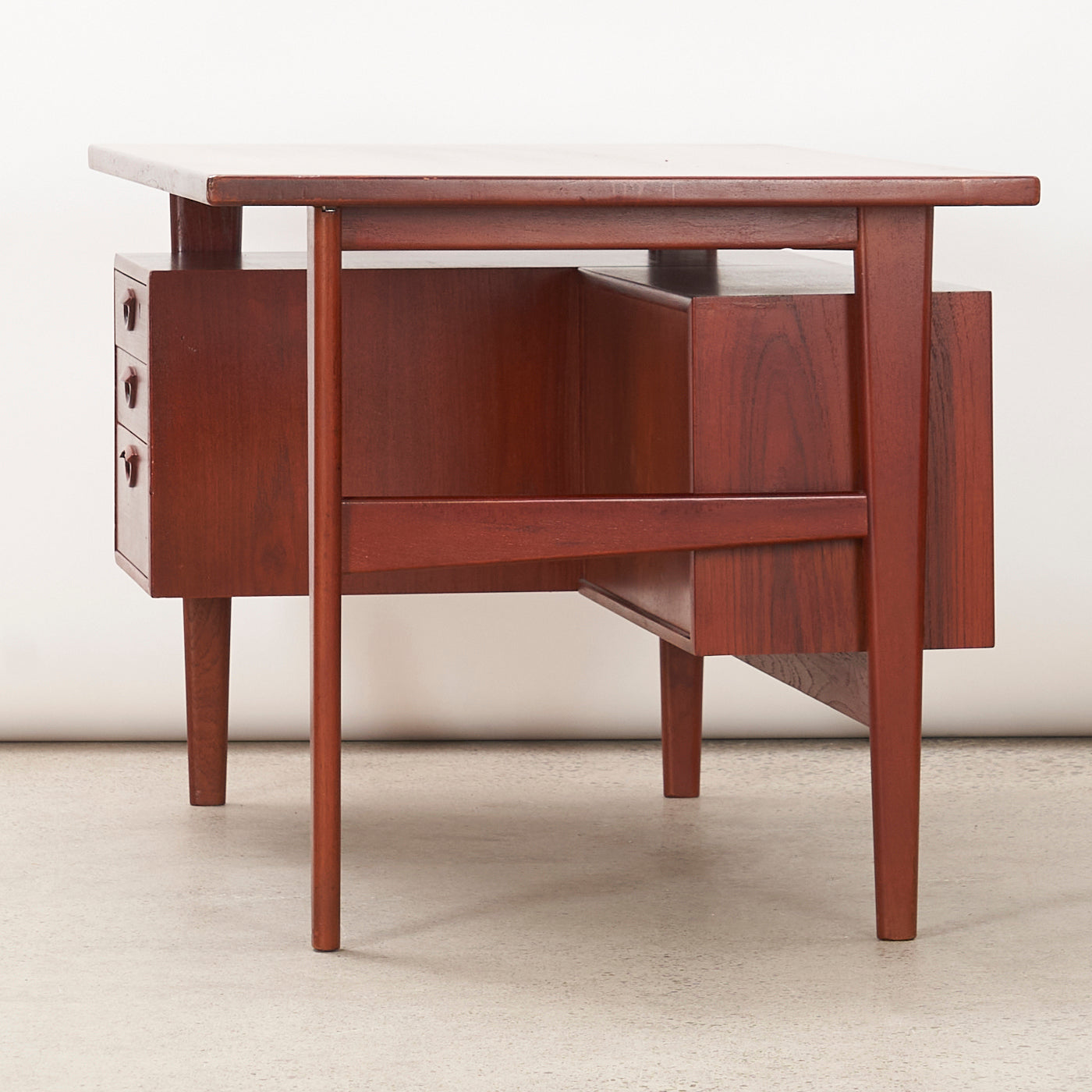 Teak Desk by Kai Kristiansen, Denmark