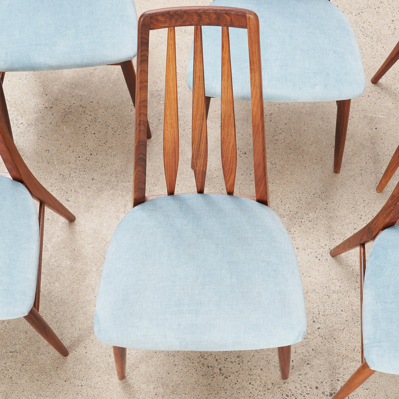 Set of 6 Rosewood 'Eva' Dining Chairs by Niels Koefoed, Denmark