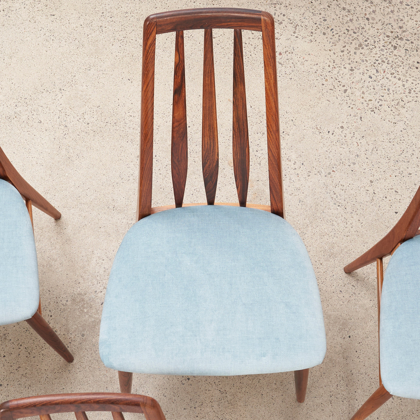 Set of 6 Rosewood 'Eva' Dining Chairs by Niels Koefoed, Denmark
