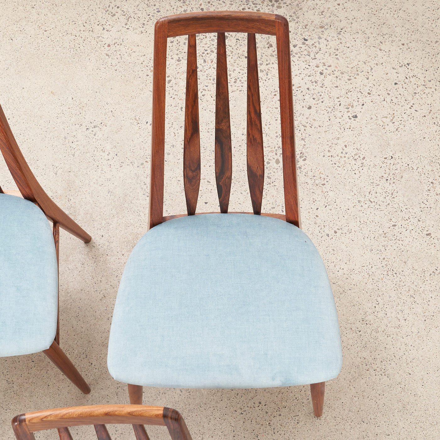 Set of 6 Rosewood 'Eva' Dining Chairs by Niels Koefoed, Denmark