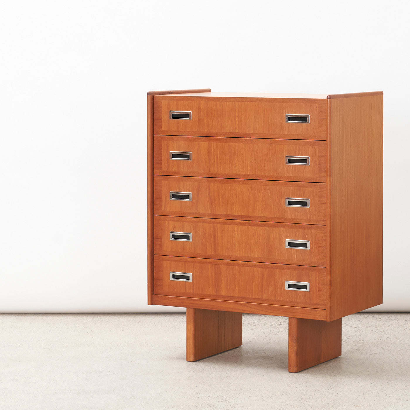Teak 5 Drawer Dresser