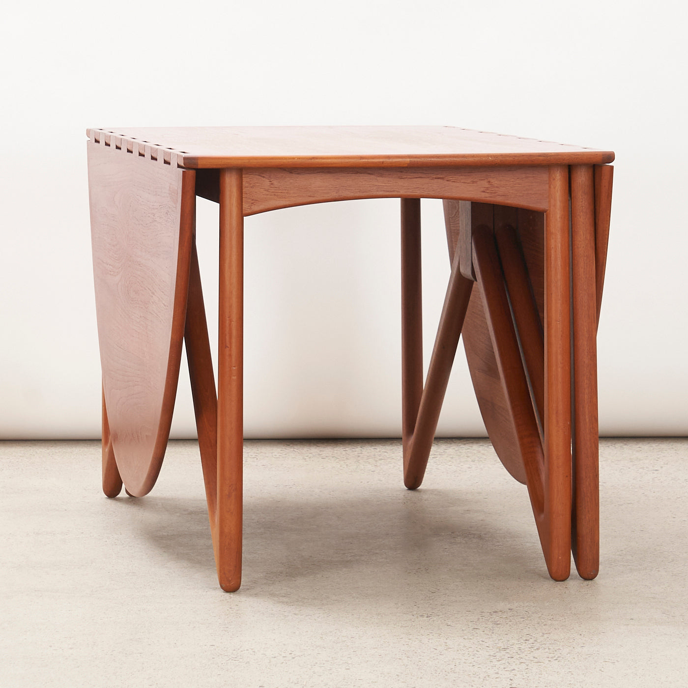 Teak Drop-Leaf Dining Table by Kurt Østervig for Jason Möbler, Denmark