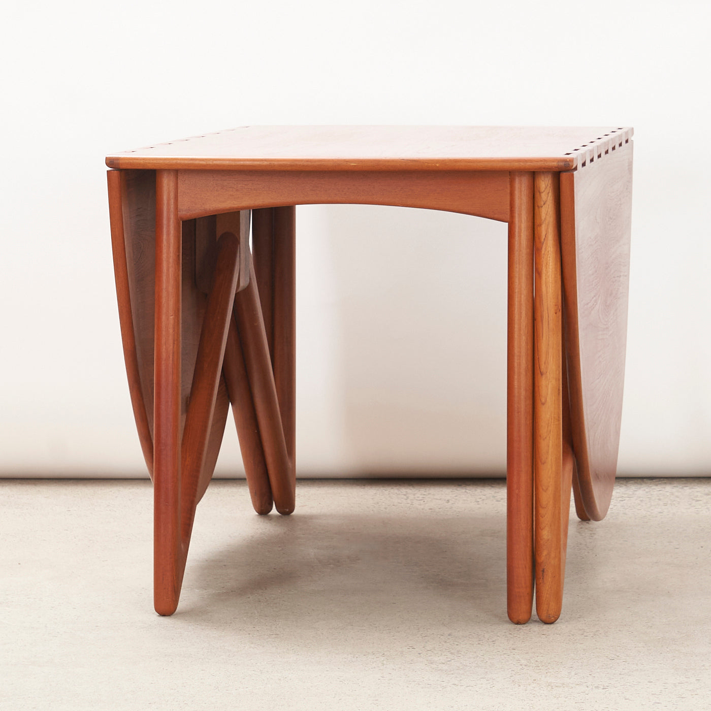 Teak Drop-Leaf Dining Table by Kurt Østervig for Jason Möbler, Denmark