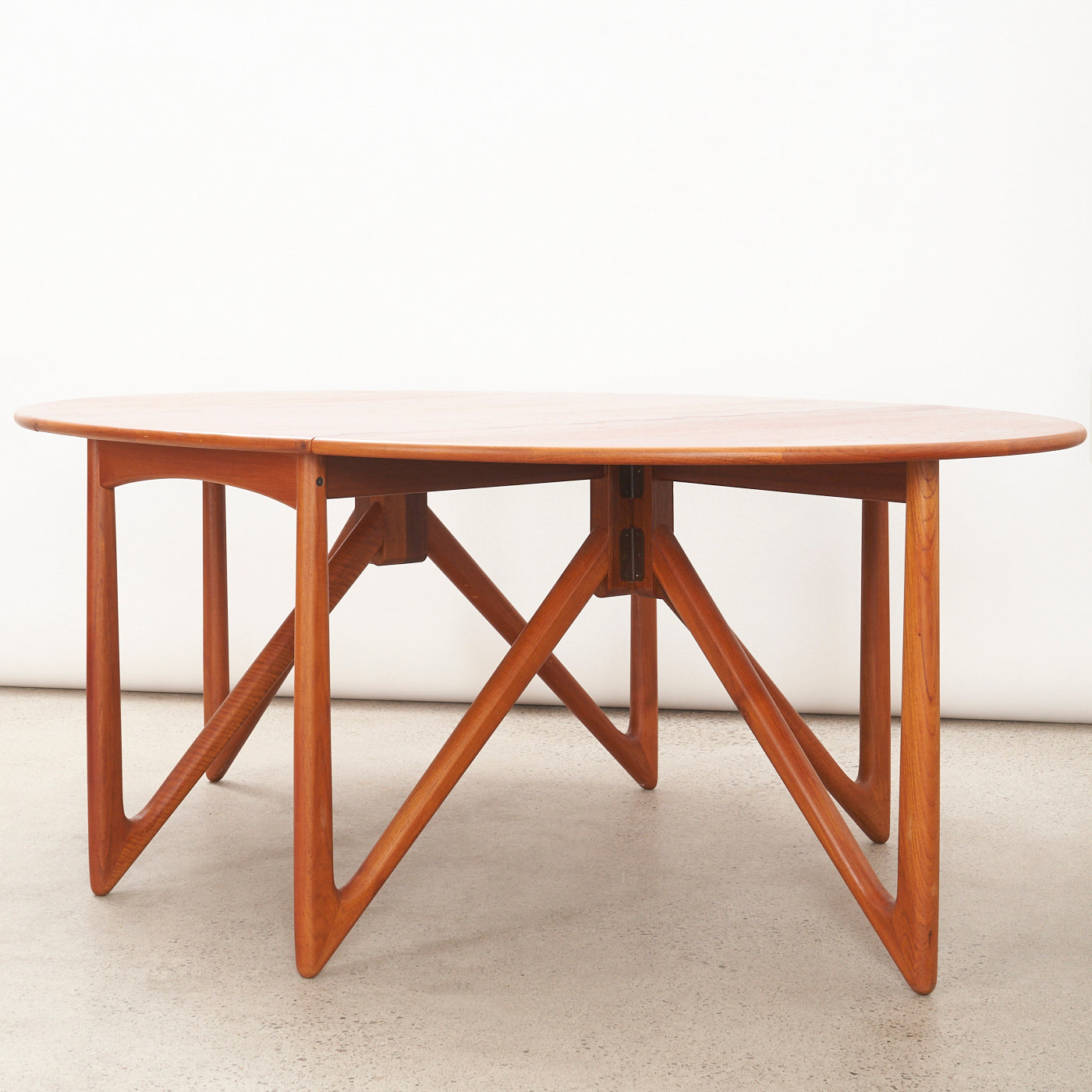 Teak Drop-Leaf Dining Table by Kurt Østervig for Jason Möbler, Denmark