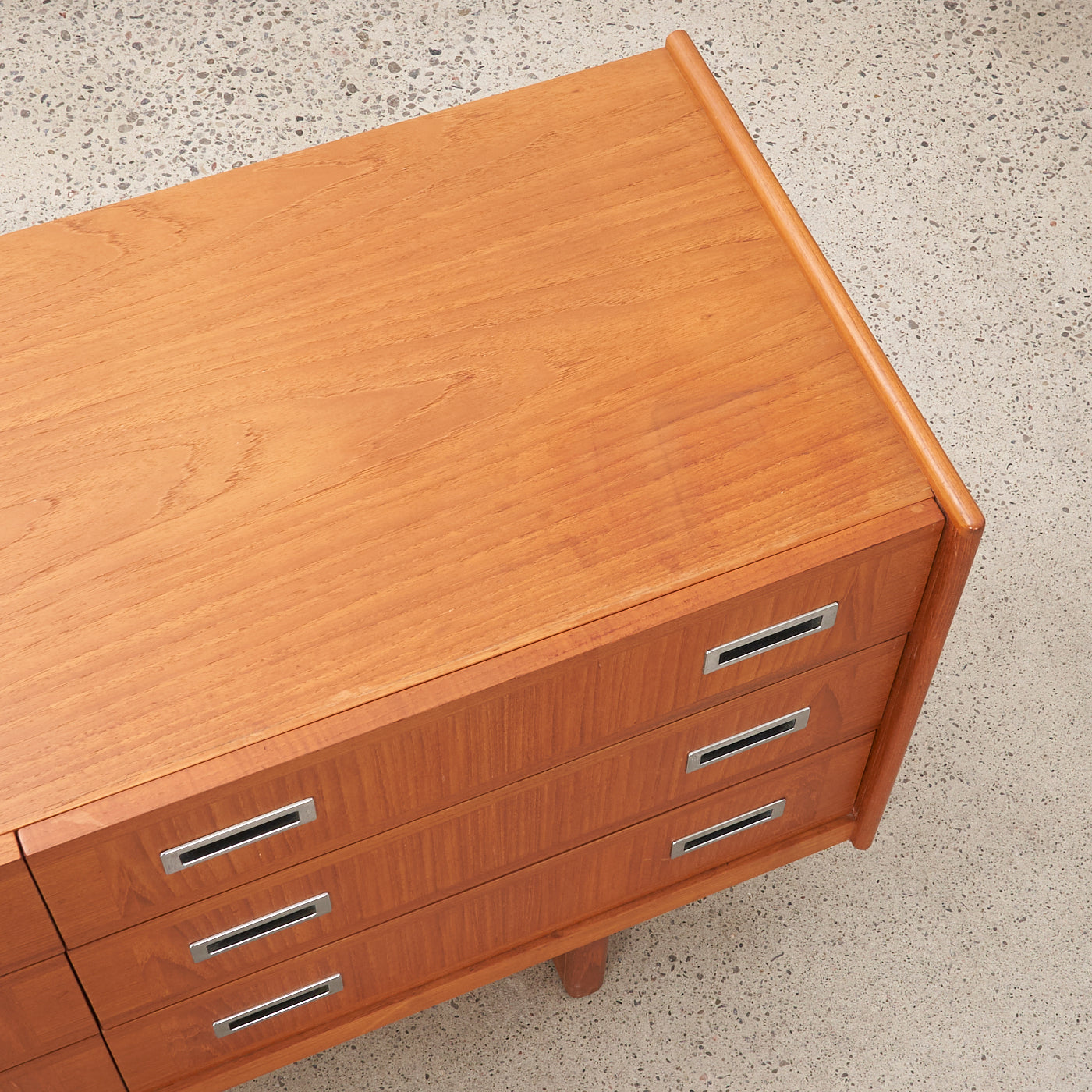 Teak 9 Drawer Dresser