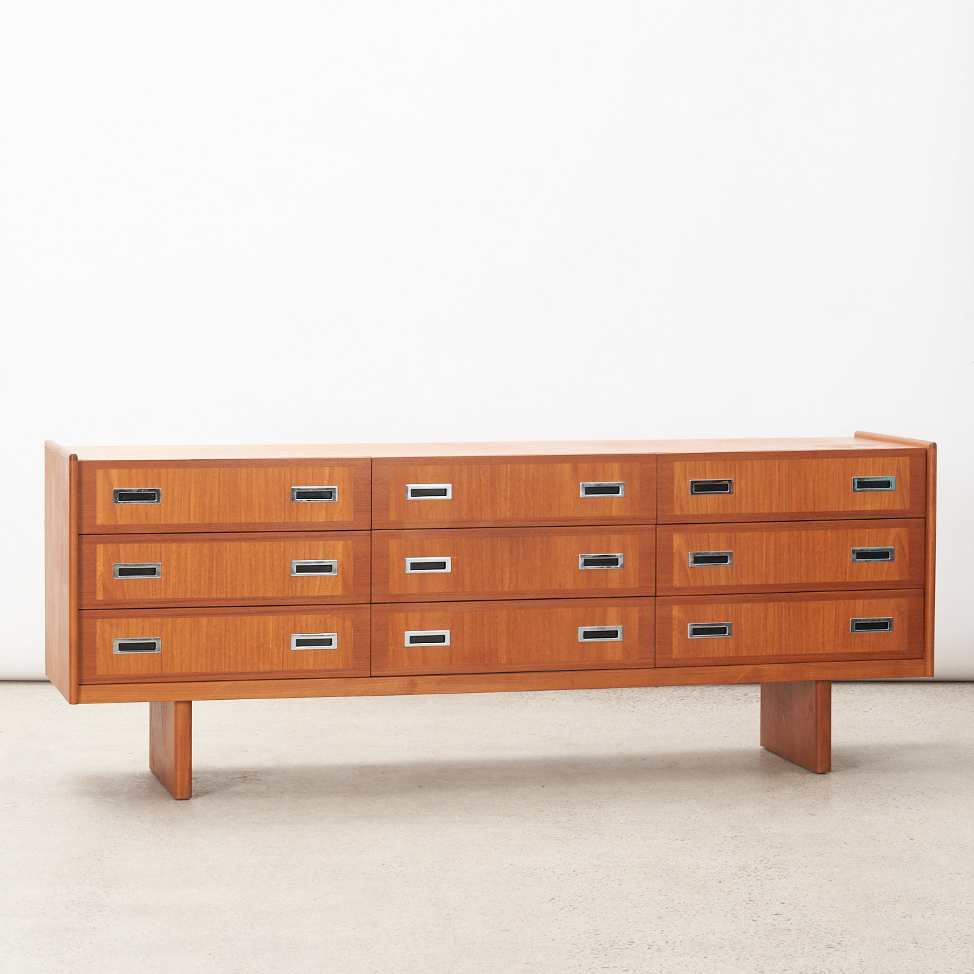Teak 9 Drawer Dresser