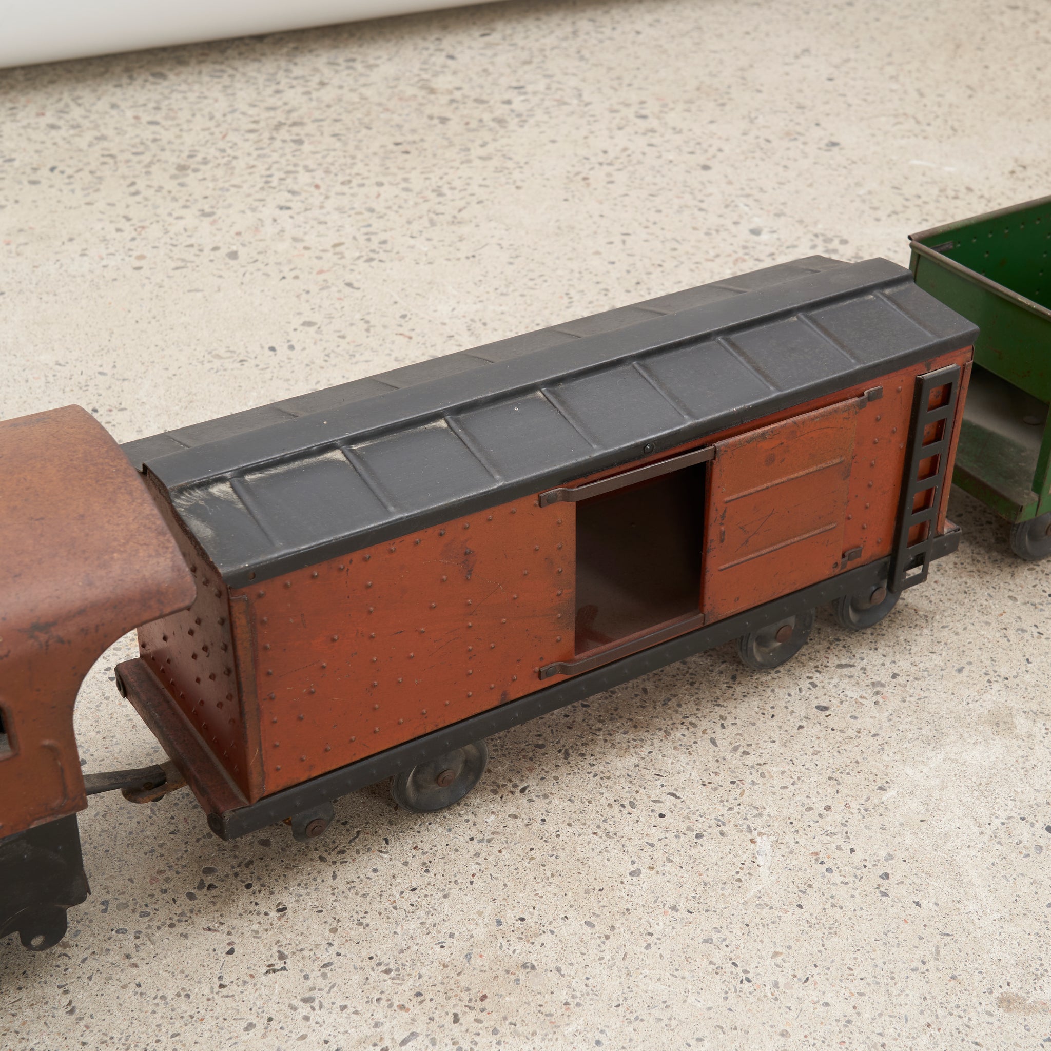 1930's 'Cor-Cor' Toy Train Set by Corcoran Mfg. Co.