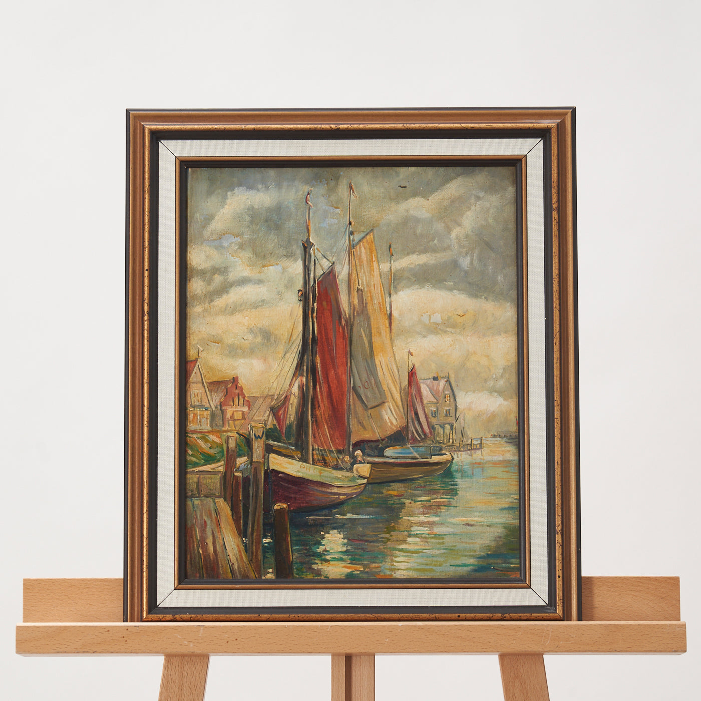 Painting of Harbour Scene