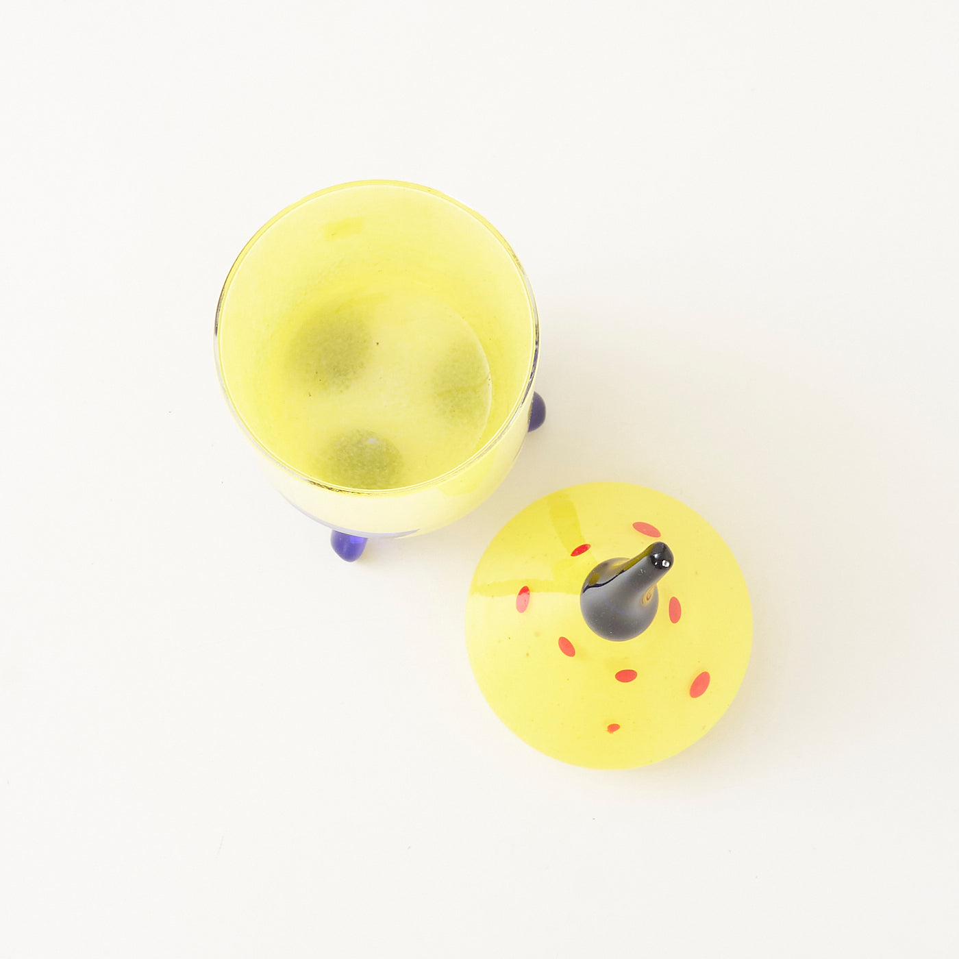 Art Glass Jar w/ Lid