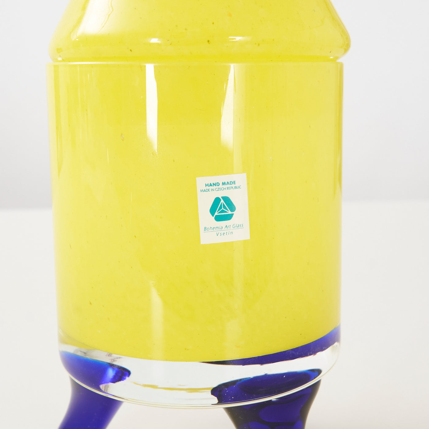 Art Glass Jar w/ Lid