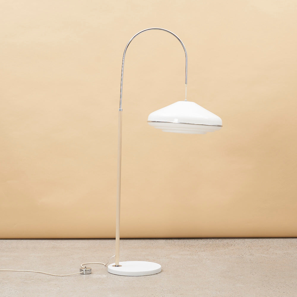 Vintage Arc Lamp w/ Acrylic Shade