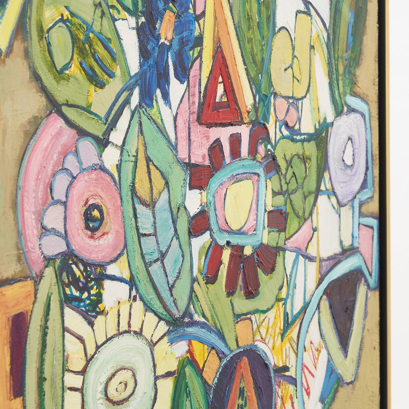 'Fleurs de Joie' Oil On Canvas Painting By Monique Harvey