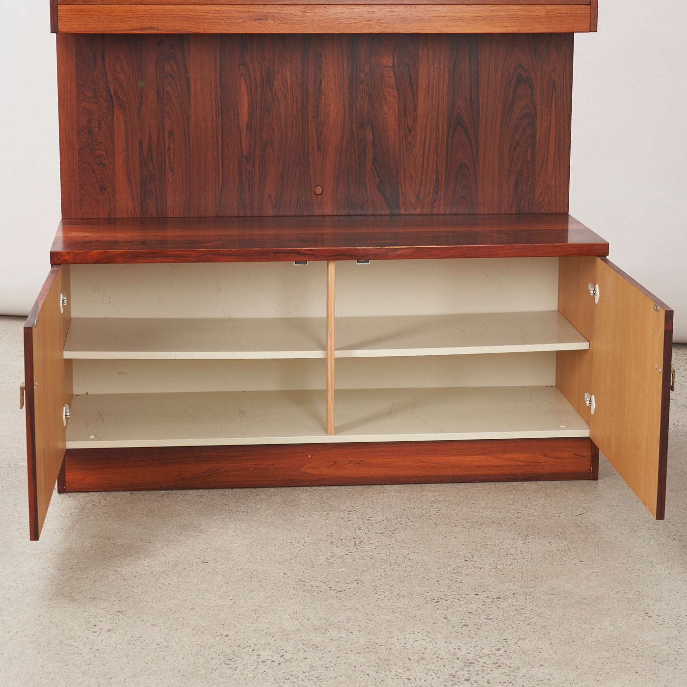 Rosewood Wall Unit w/ Glass Doors by Nils Jonsson for Troeds, Sweden