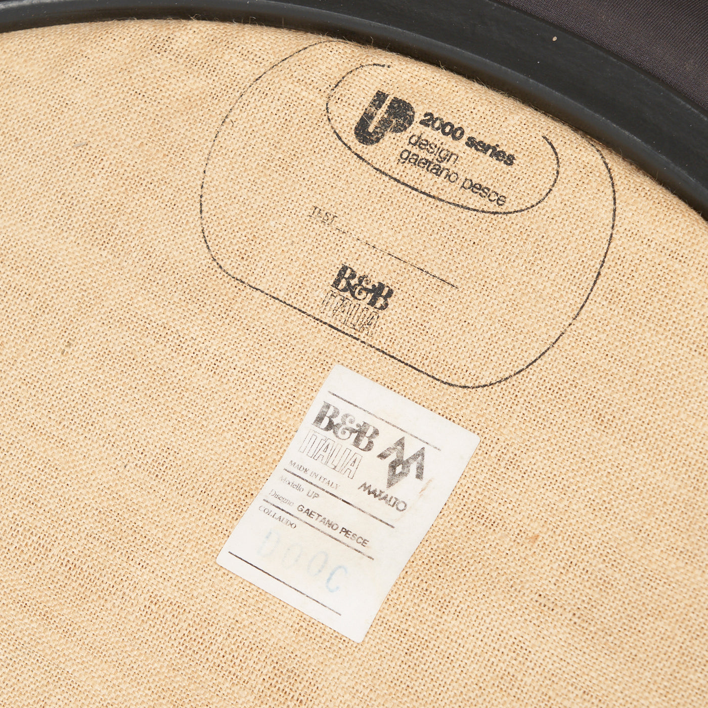 Pair of 'UP1' Lounge Chairs by Gaetano Pesce for B&B Italia, Italy