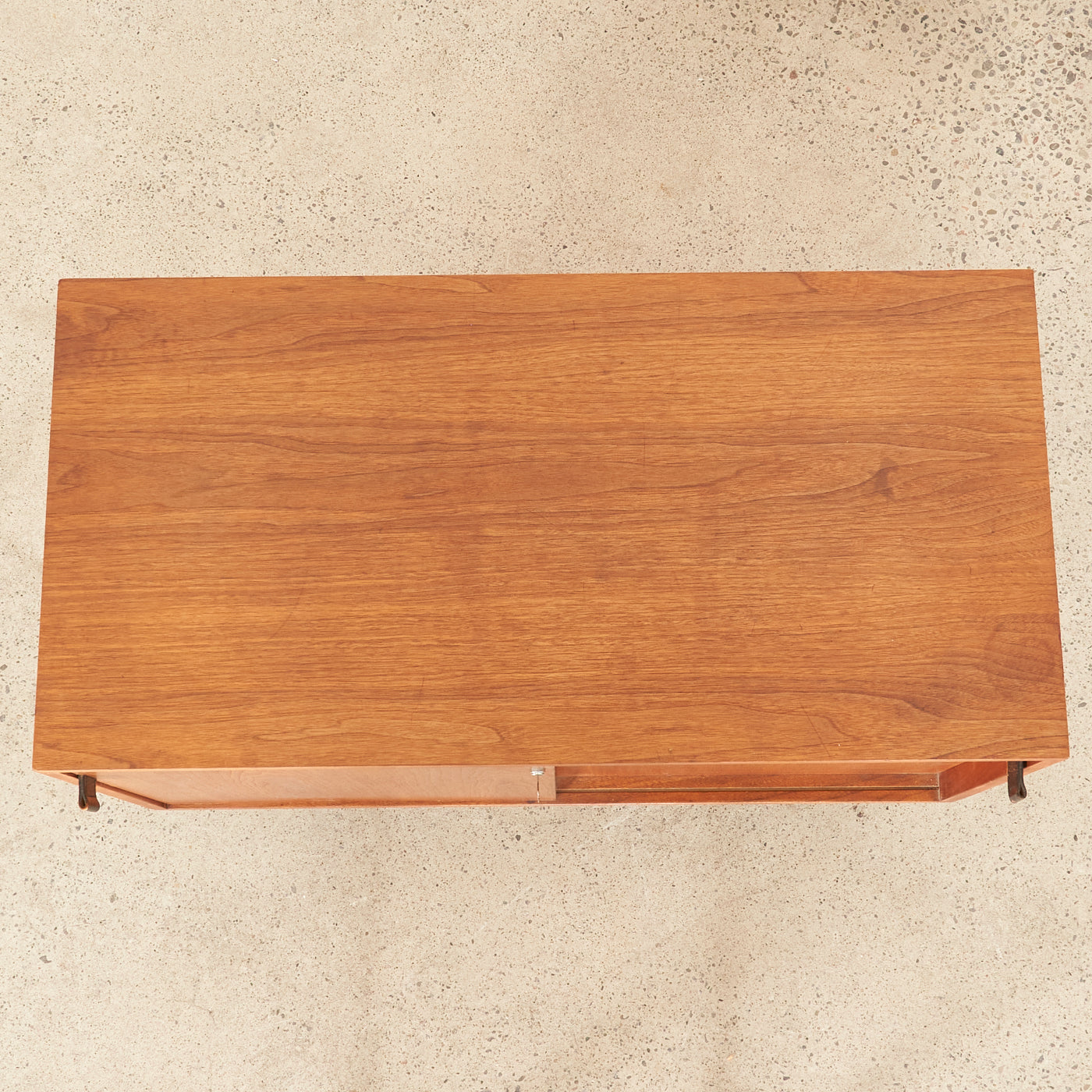 Walnut & Chrome Cabinet by Knoll