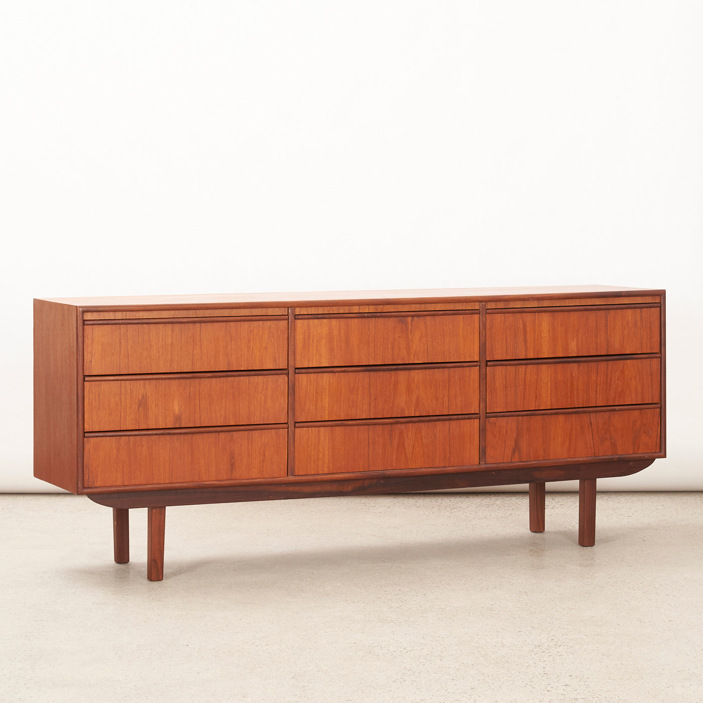 Teak 9 Drawer Dresser