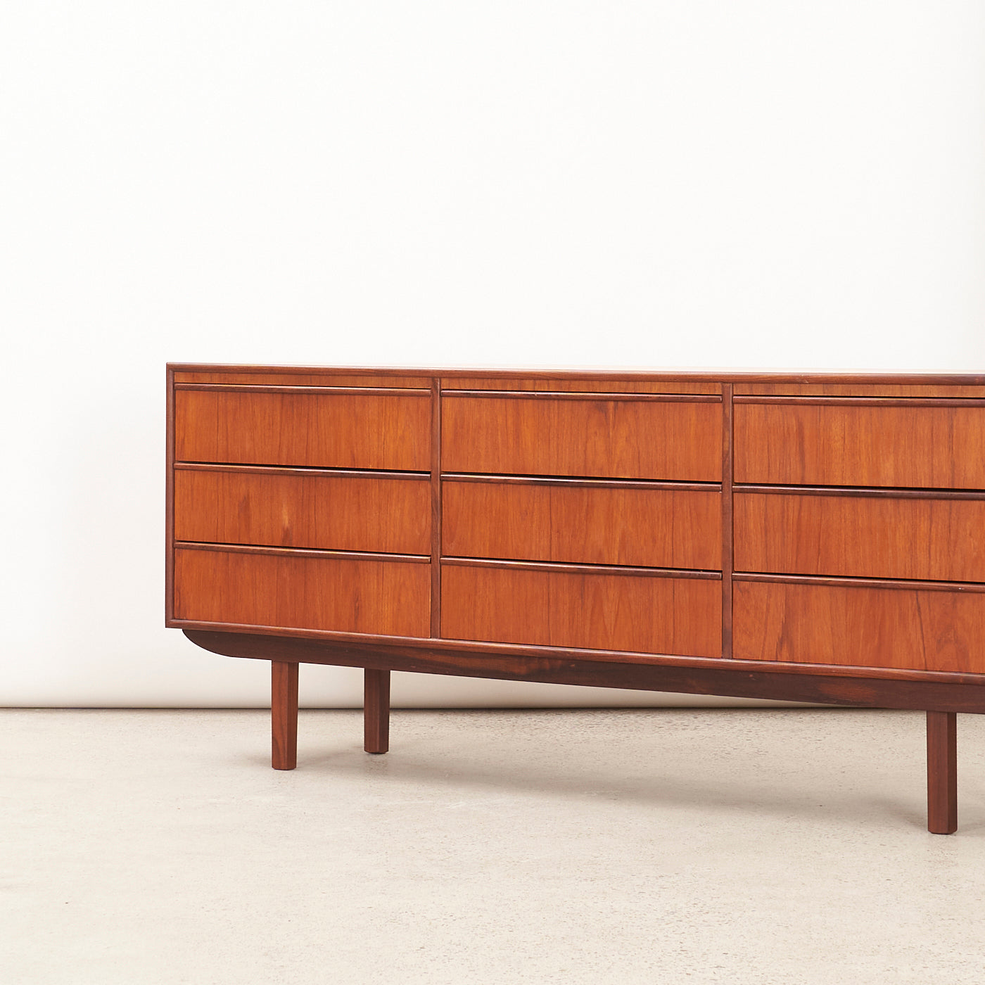 Teak 9 Drawer Dresser