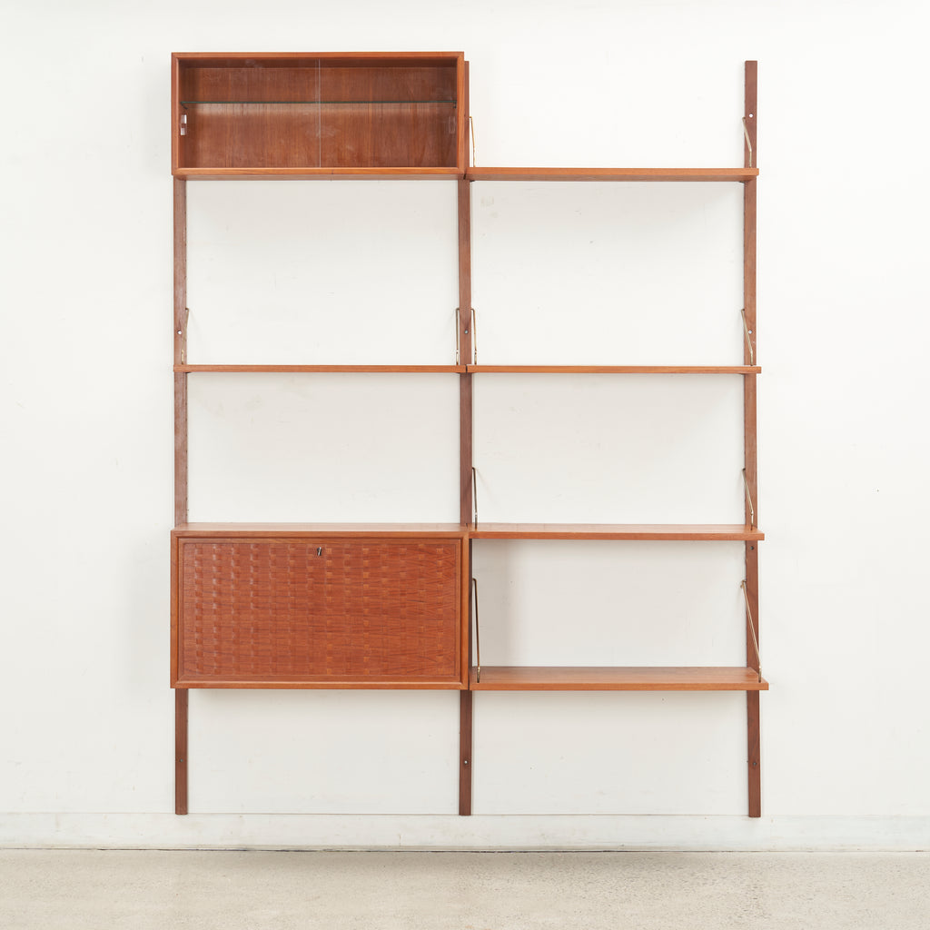 Poul Cadovious Teak Wall Unit. Mid-century Modern Furniture. Danish Modern. Scandinavian Modern. Modular.